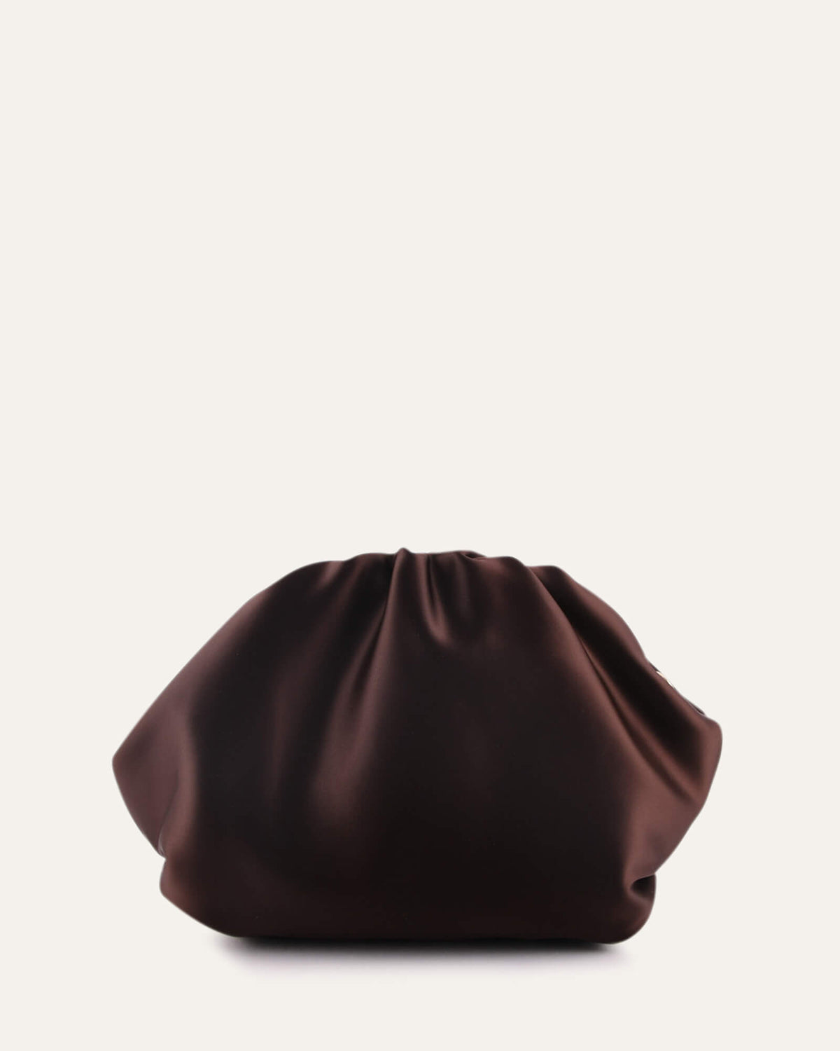 BAMBINI CLUTCH BAG BITTER CHOC SATIN