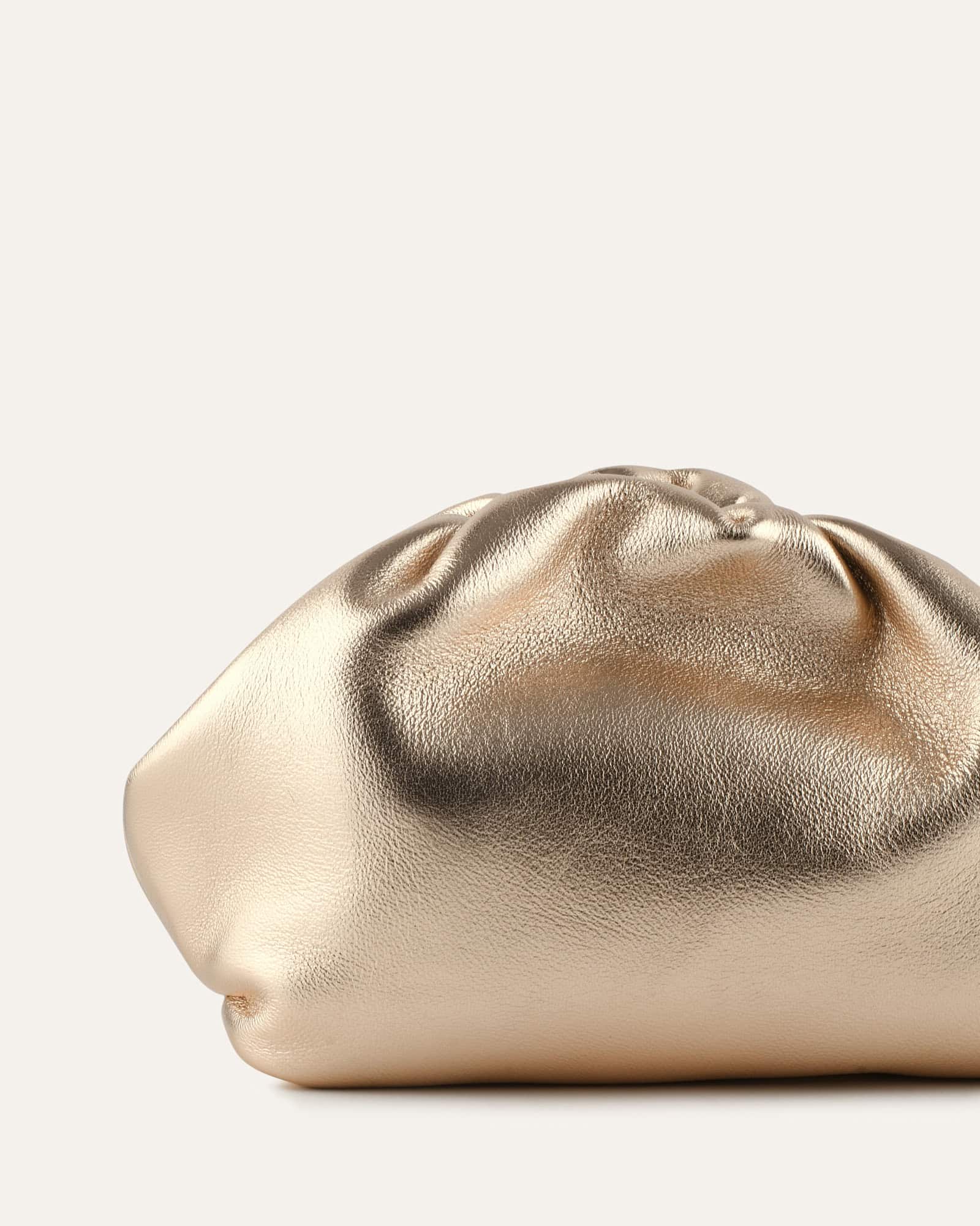 BAMBINI CLUTCH BAG GOLD LEATHER image