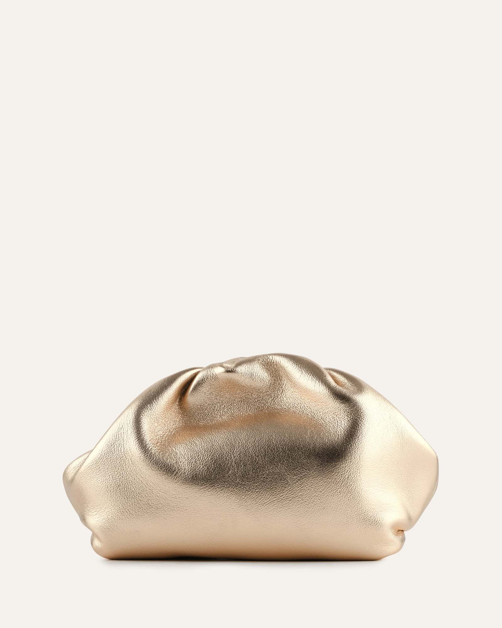 BAMBINI CLUTCH BAG GOLD LEATHER image