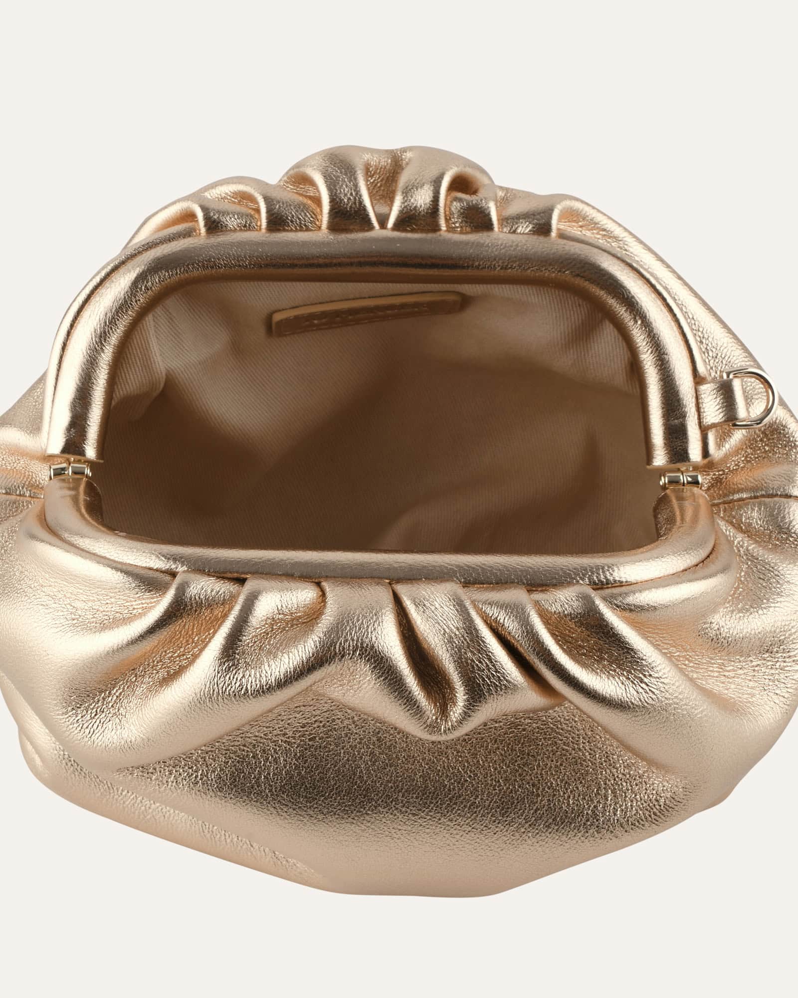 BAMBINI CLUTCH BAG GOLD LEATHER image