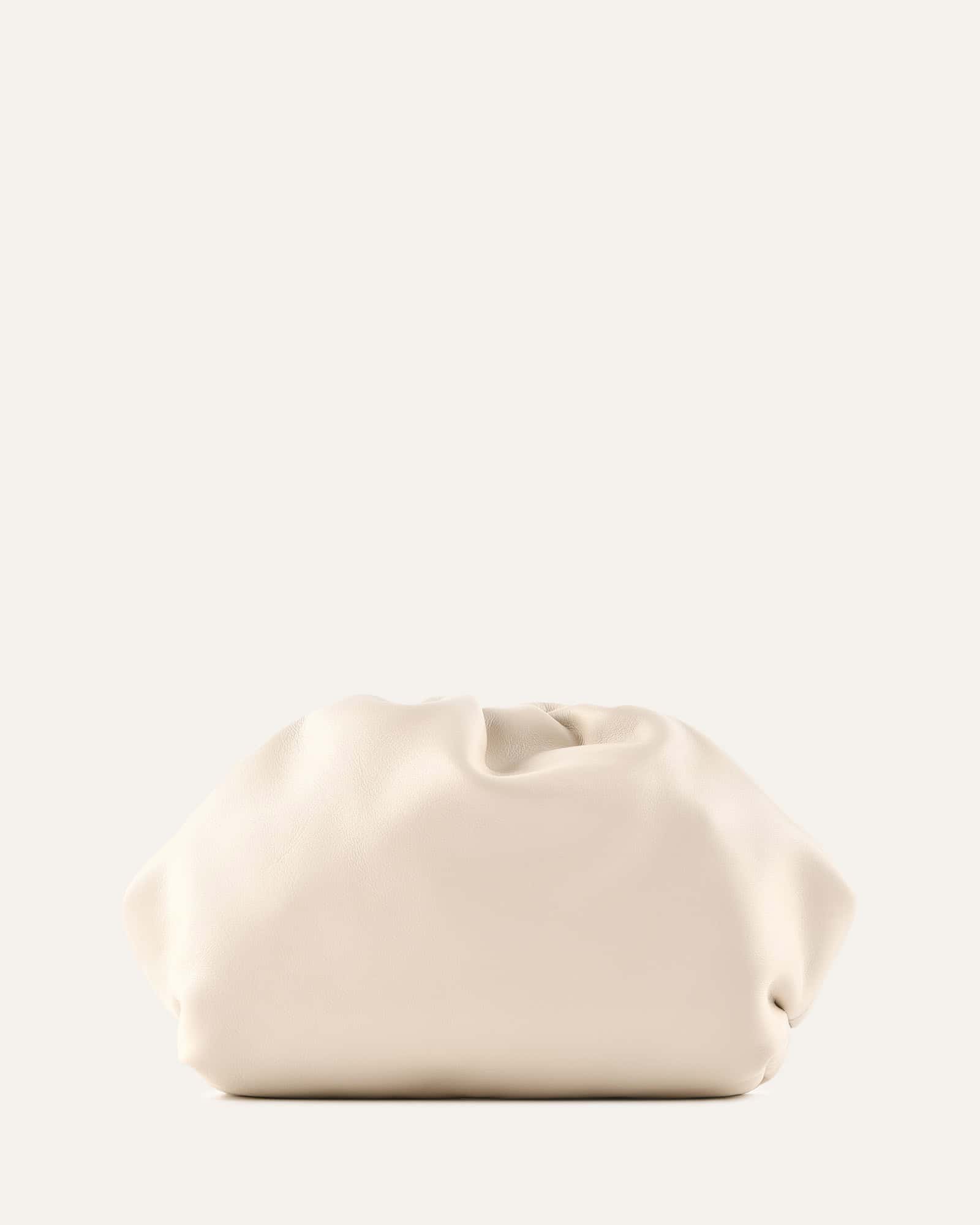 BAMBINI CLUTCH BAG OFF WHITE LEATHER image