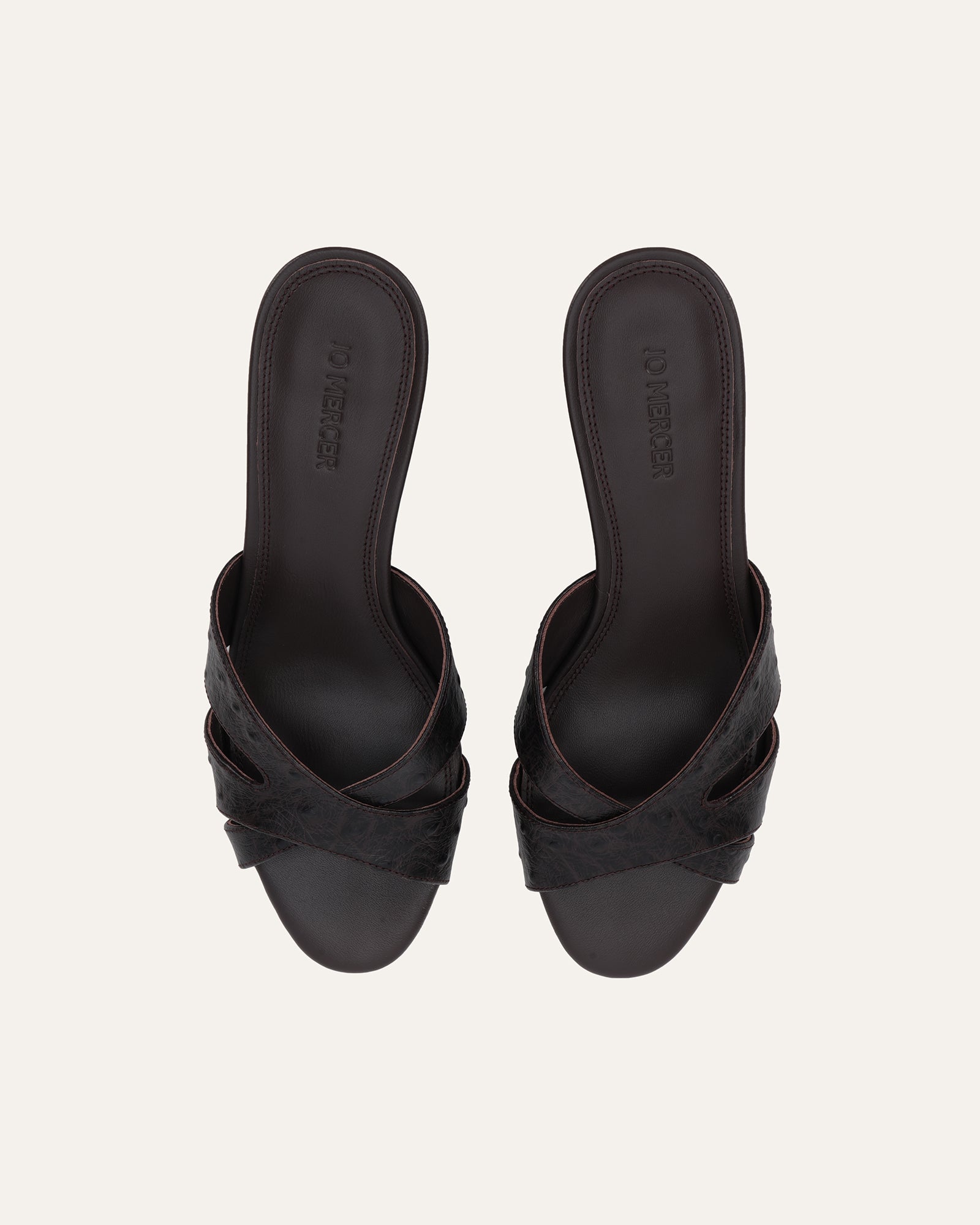 BANKS MID WEDGE SANDALS BITTER CHOC LEATHER image