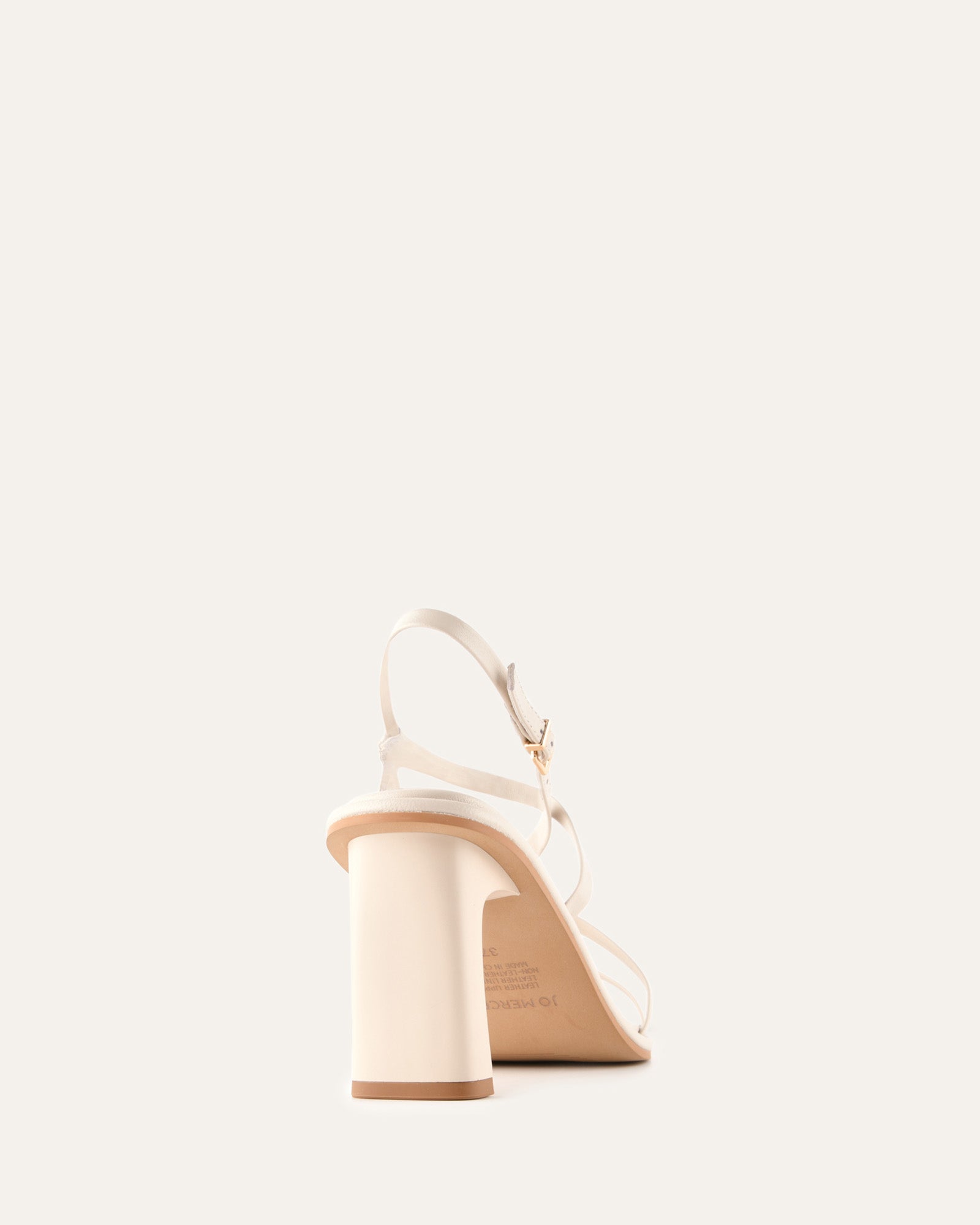 BASK HIGH HEEL SANDALS OFF WHITE LEATHER image