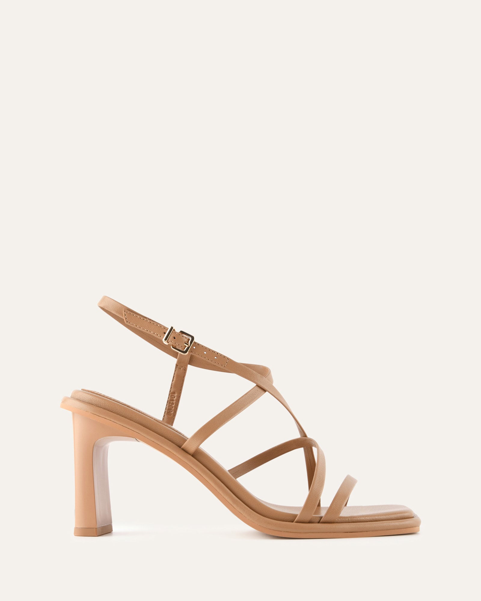 BASK HIGH HEEL SANDALS TAN LEATHER image