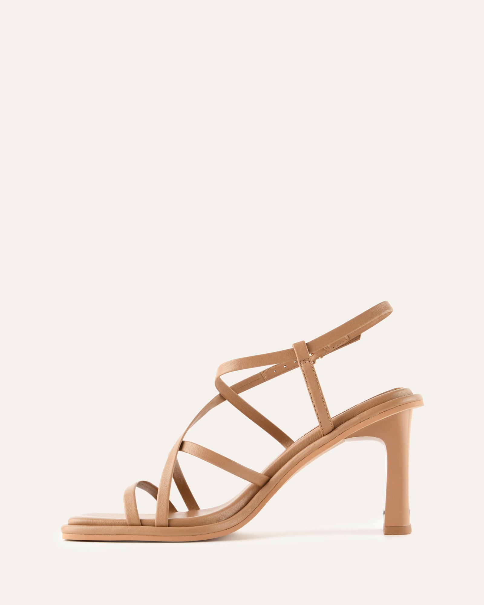 BASK HIGH HEEL SANDALS TAN LEATHER image