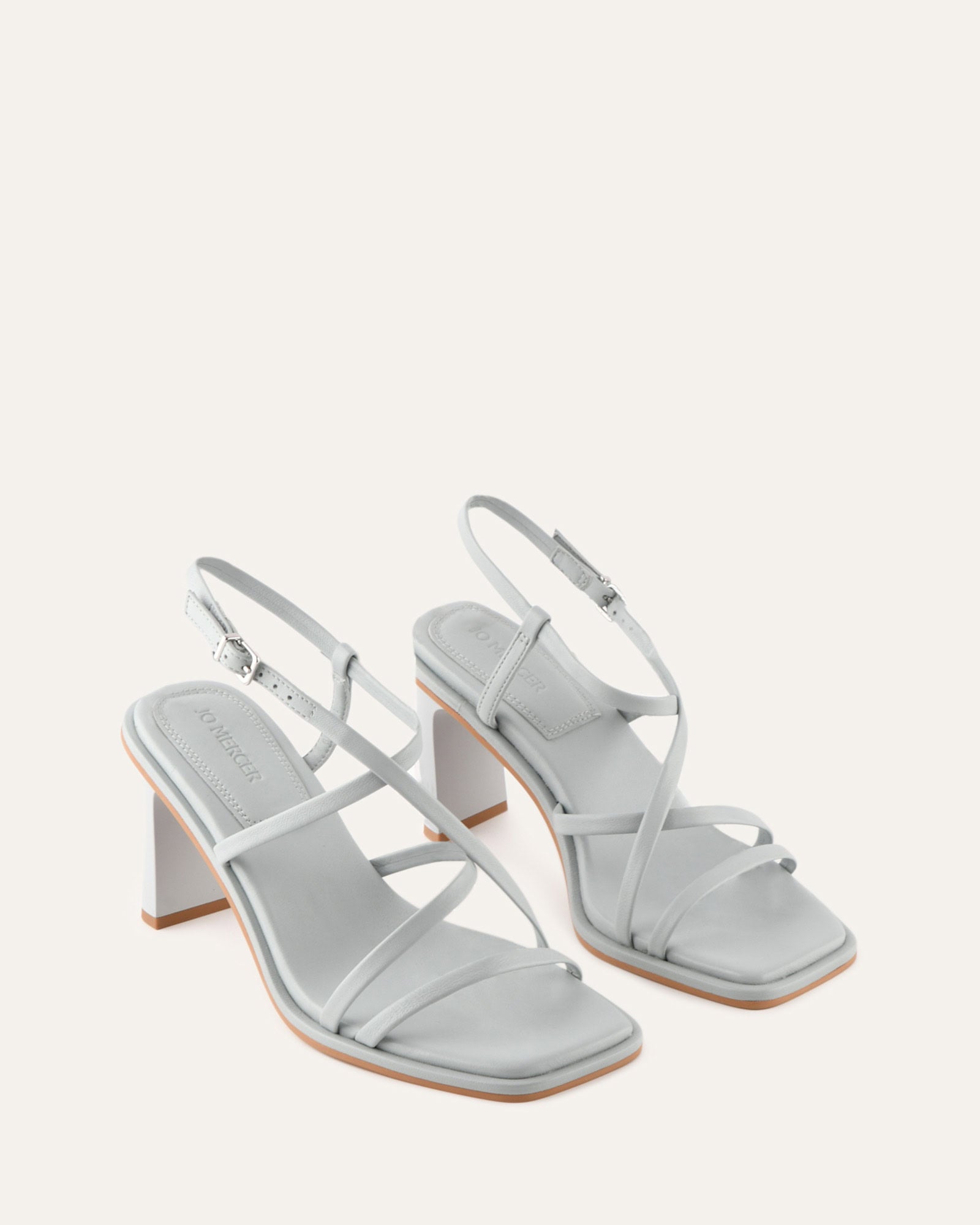 BASK HIGH HEEL SANDALS DUSK BLUE LEATHER image