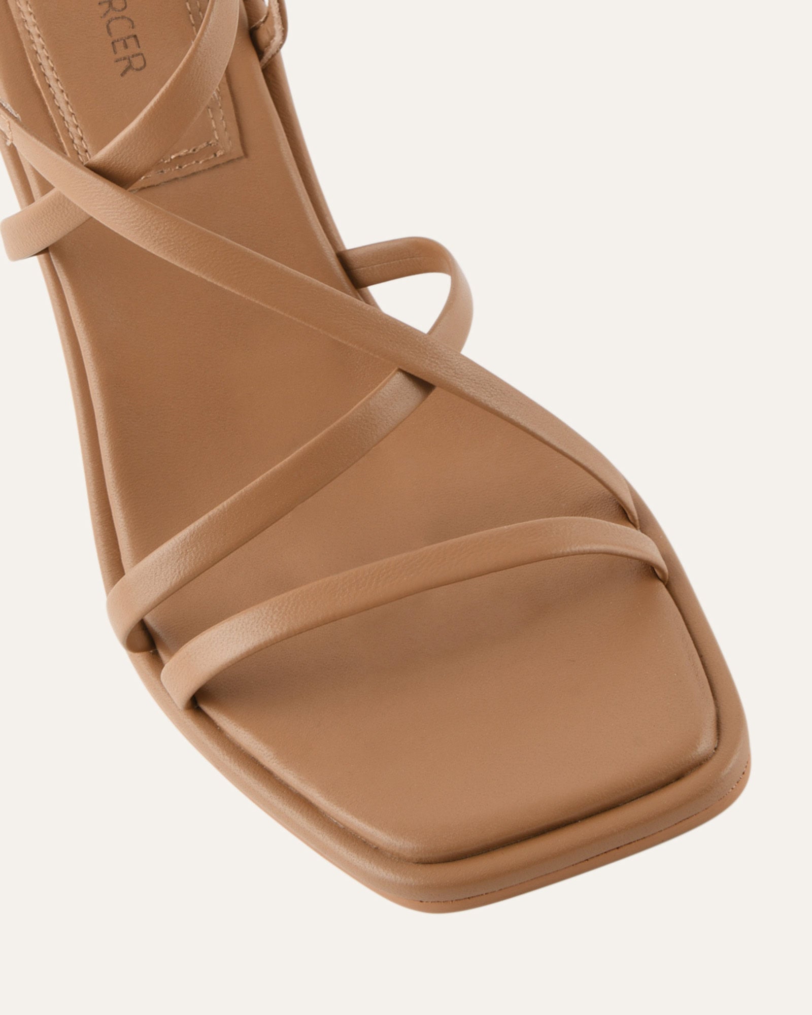 BASK HIGH HEEL SANDALS TAN LEATHER image