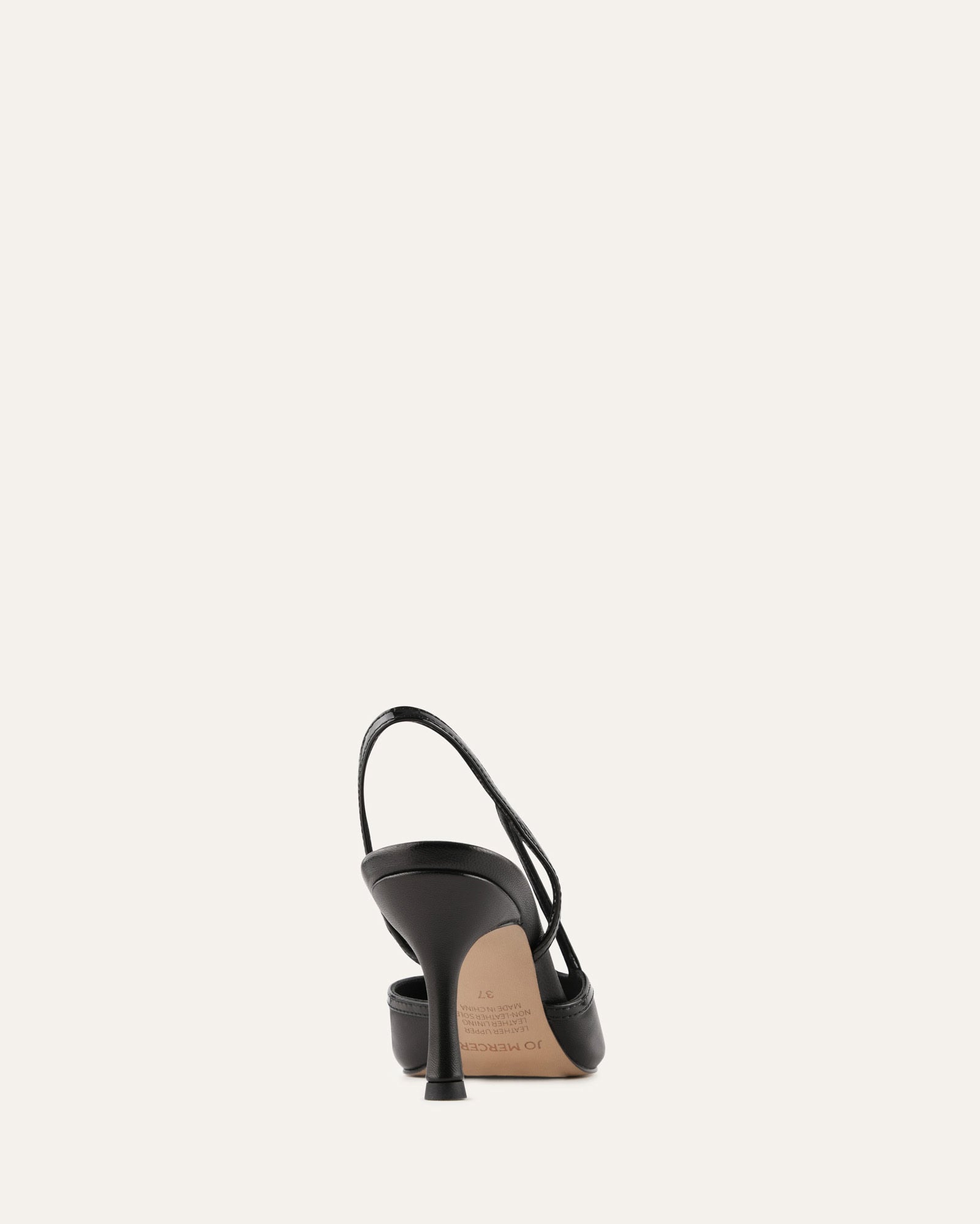 BECK MID HEELS BLACK LEATHER image