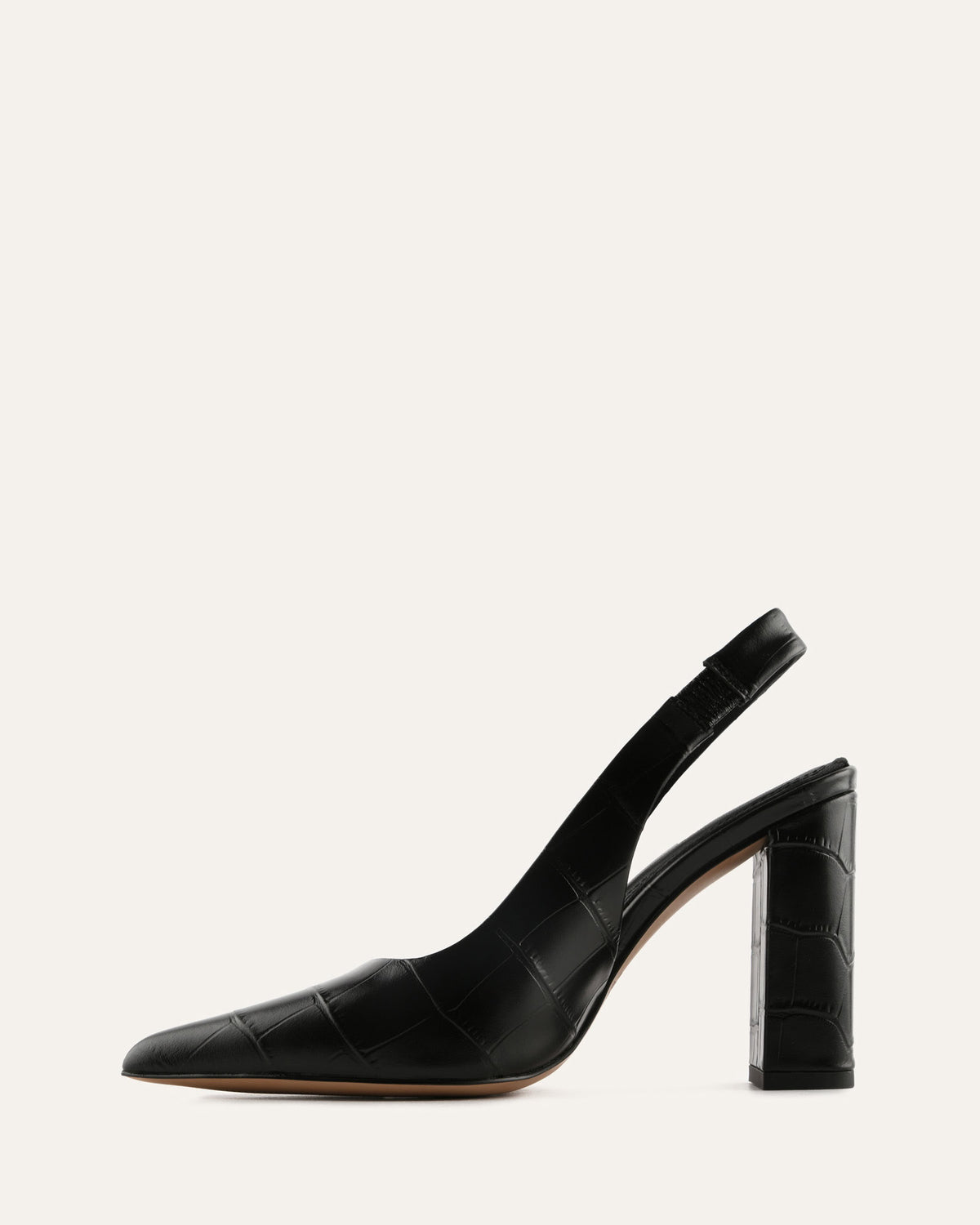 BECKHAM HIGH HEELS BLACK CROC
