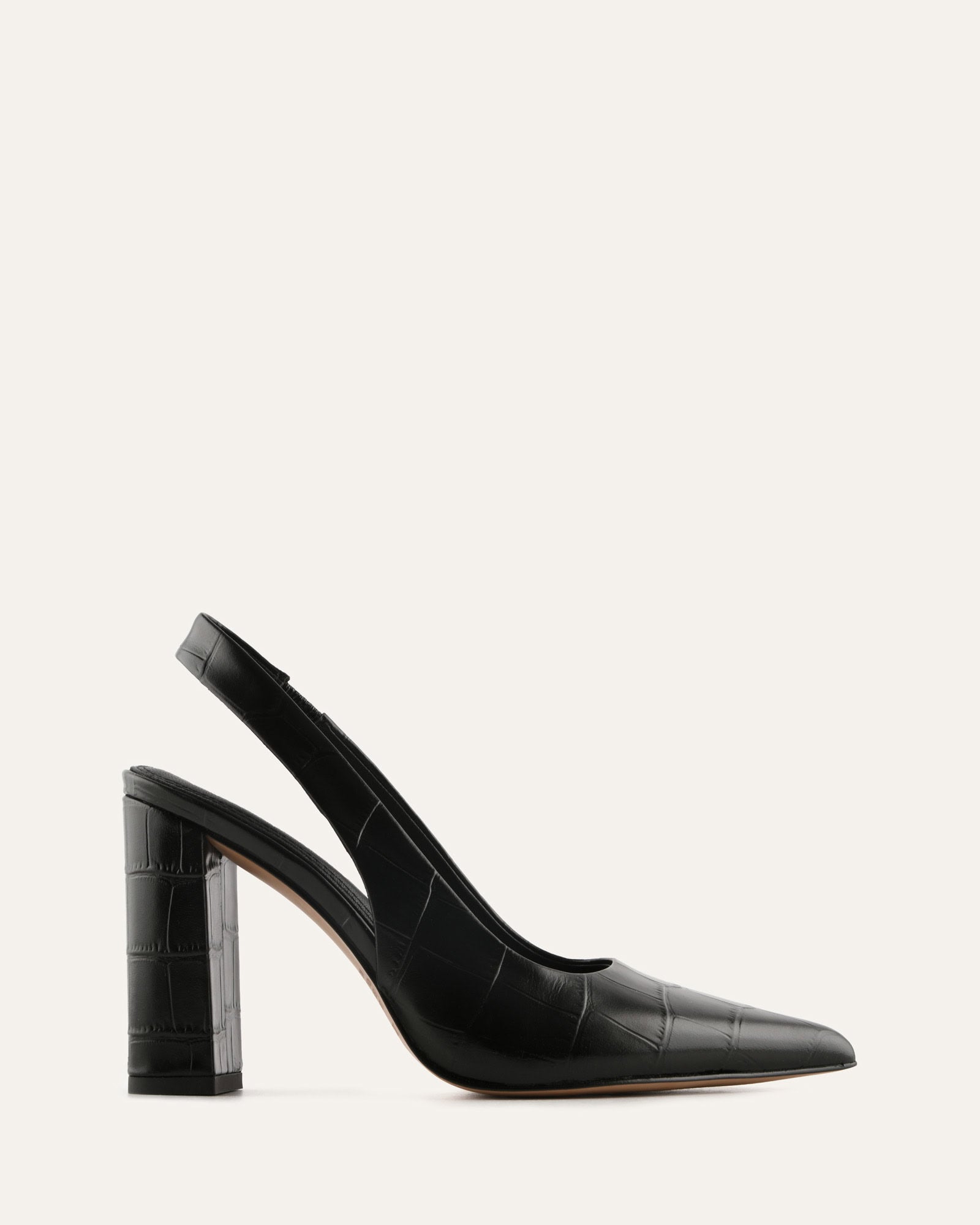 BECKHAM HIGH HEELS BLACK CROC image