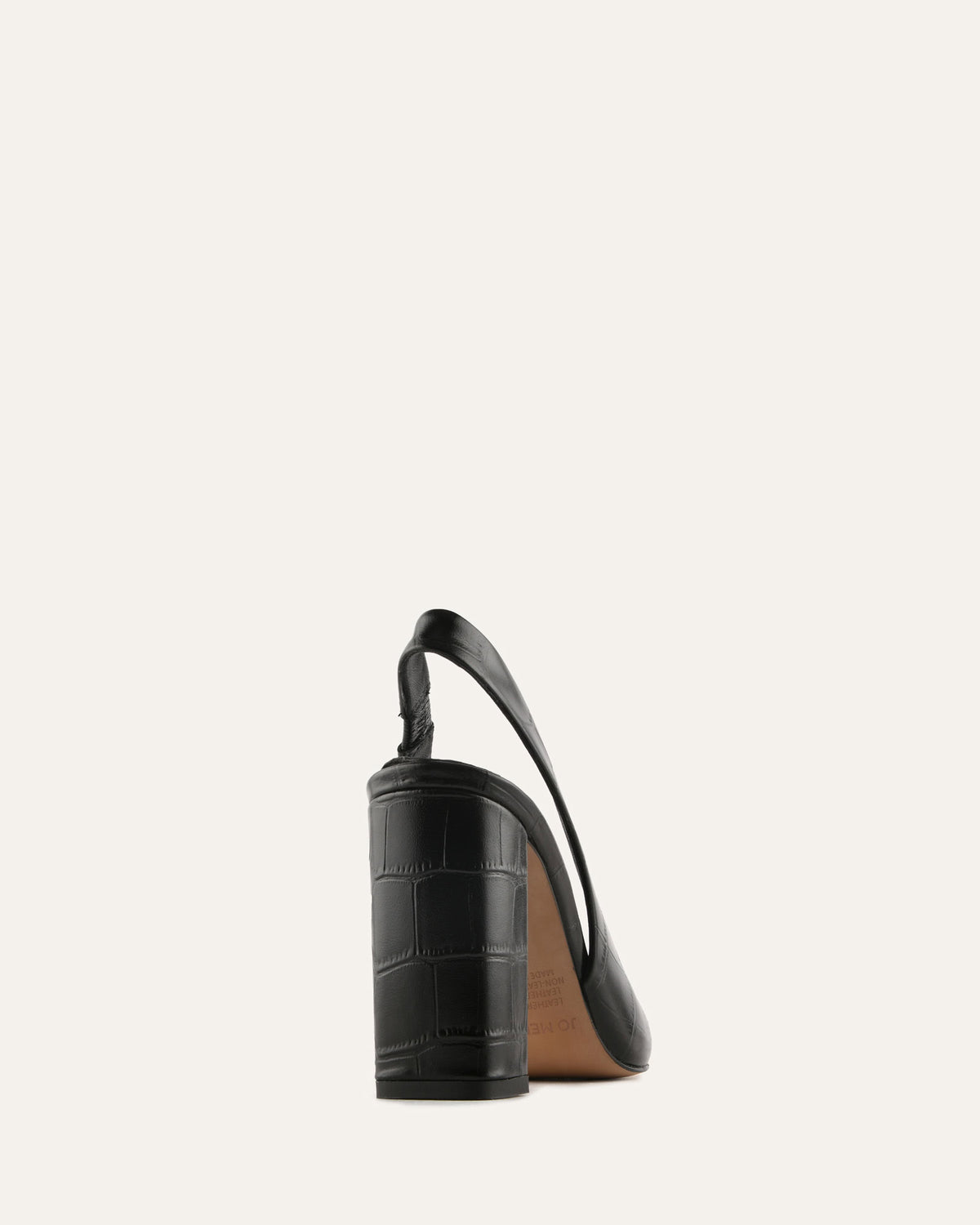 BECKHAM HIGH HEELS BLACK CROC