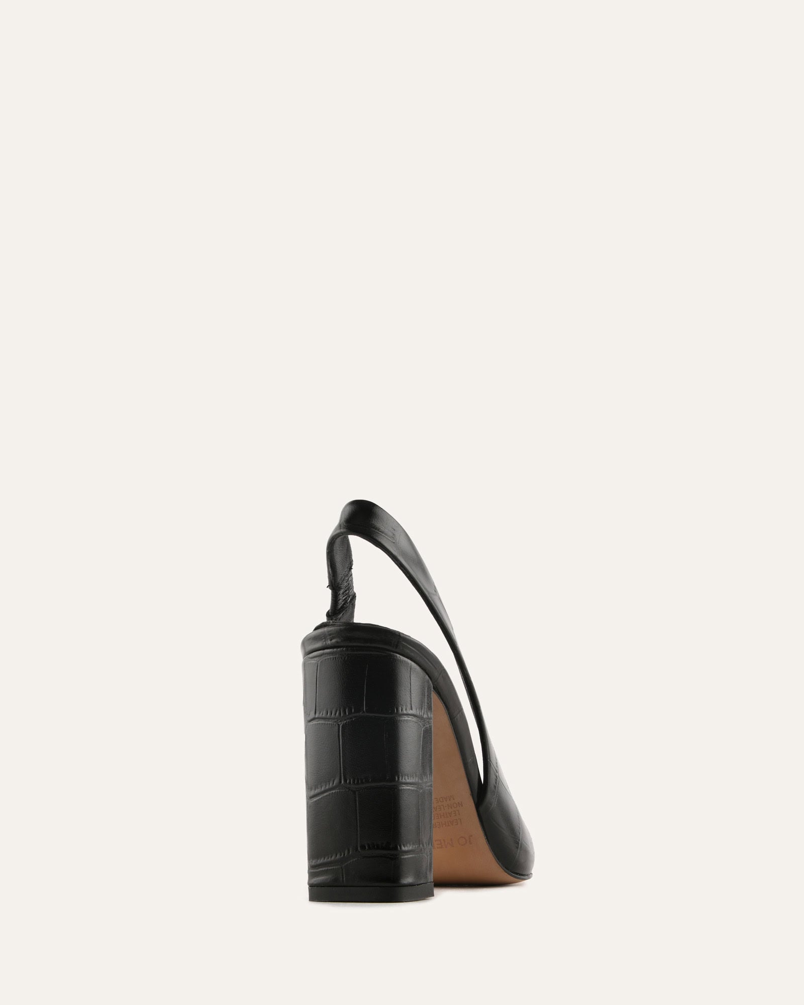 BECKHAM HIGH HEELS BLACK CROC image