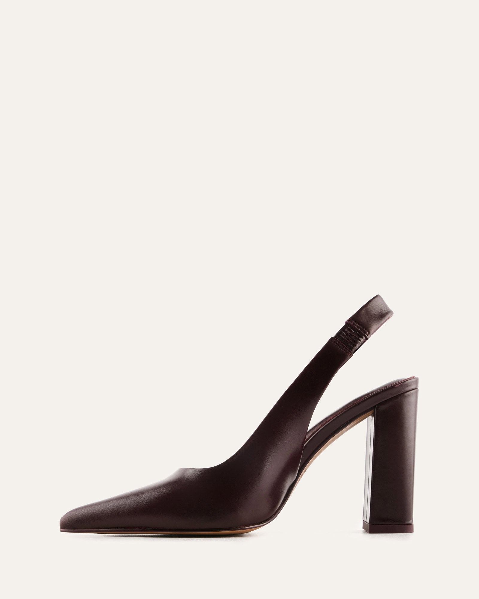 BECKHAM HIGH HEELS MERLOT LEATHER image