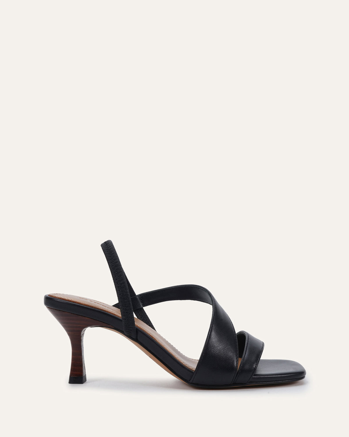 BENITO MID SANDALS BLACK LEATHER