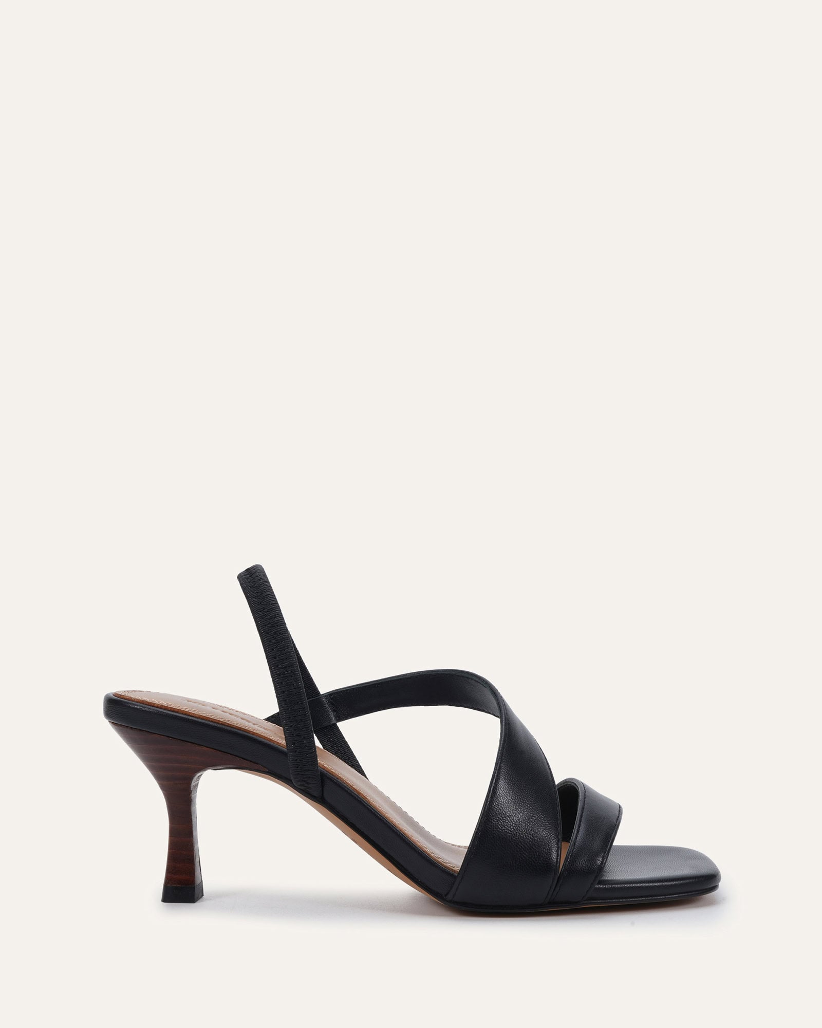 BENITO MID SANDALS BLACK LEATHER