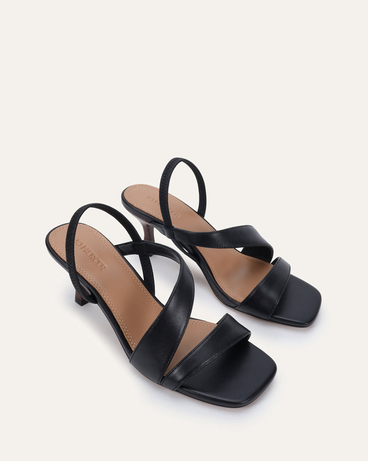 BENITO MID SANDALS BLACK LEATHER