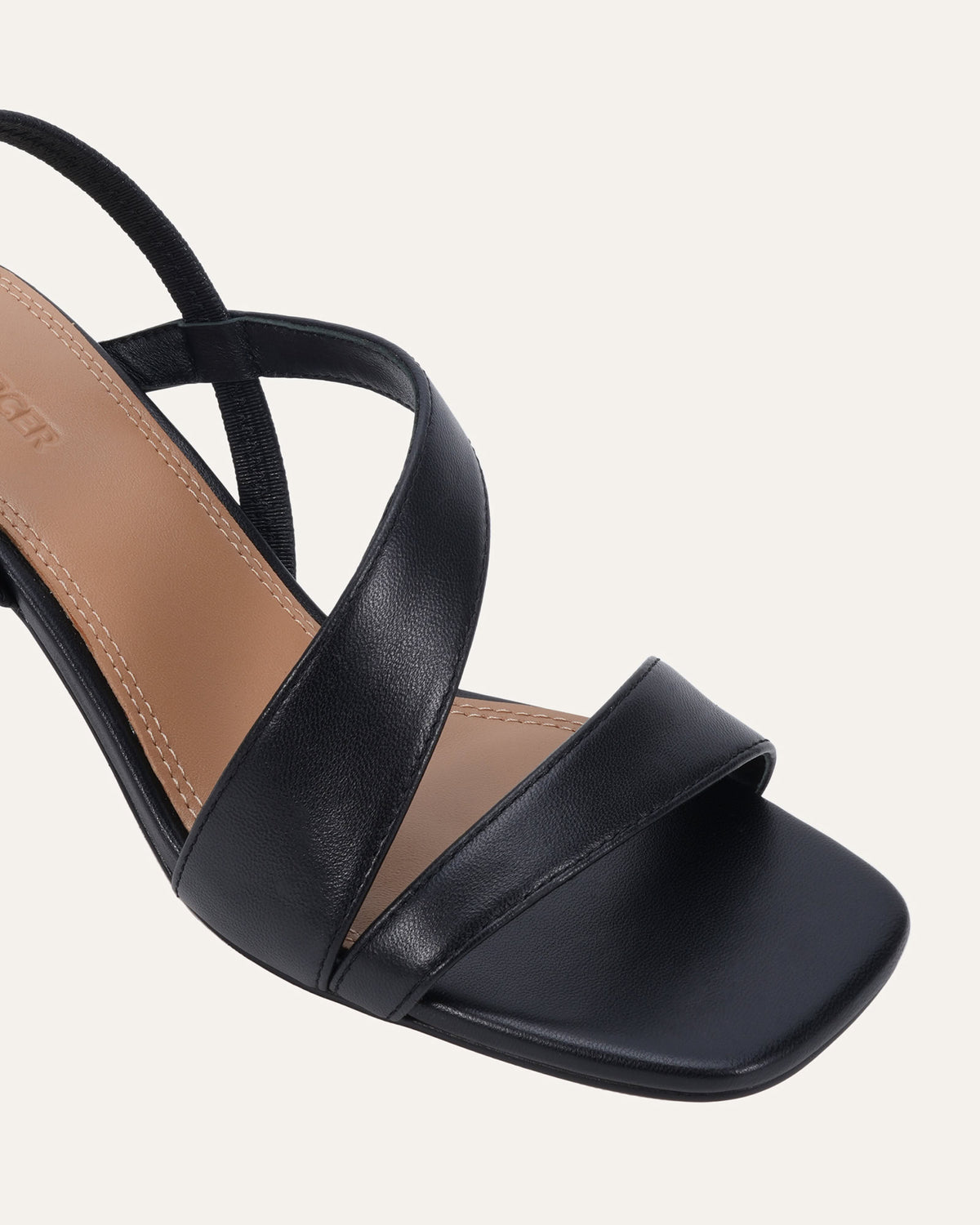 BENITO MID SANDALS BLACK LEATHER