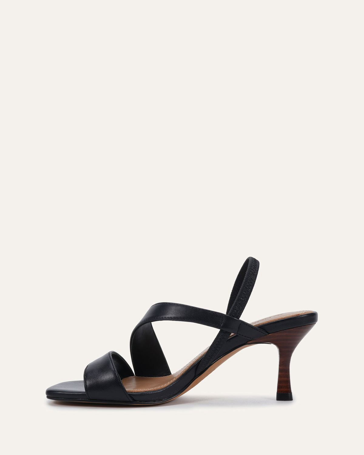 BENITO MID SANDALS BLACK LEATHER