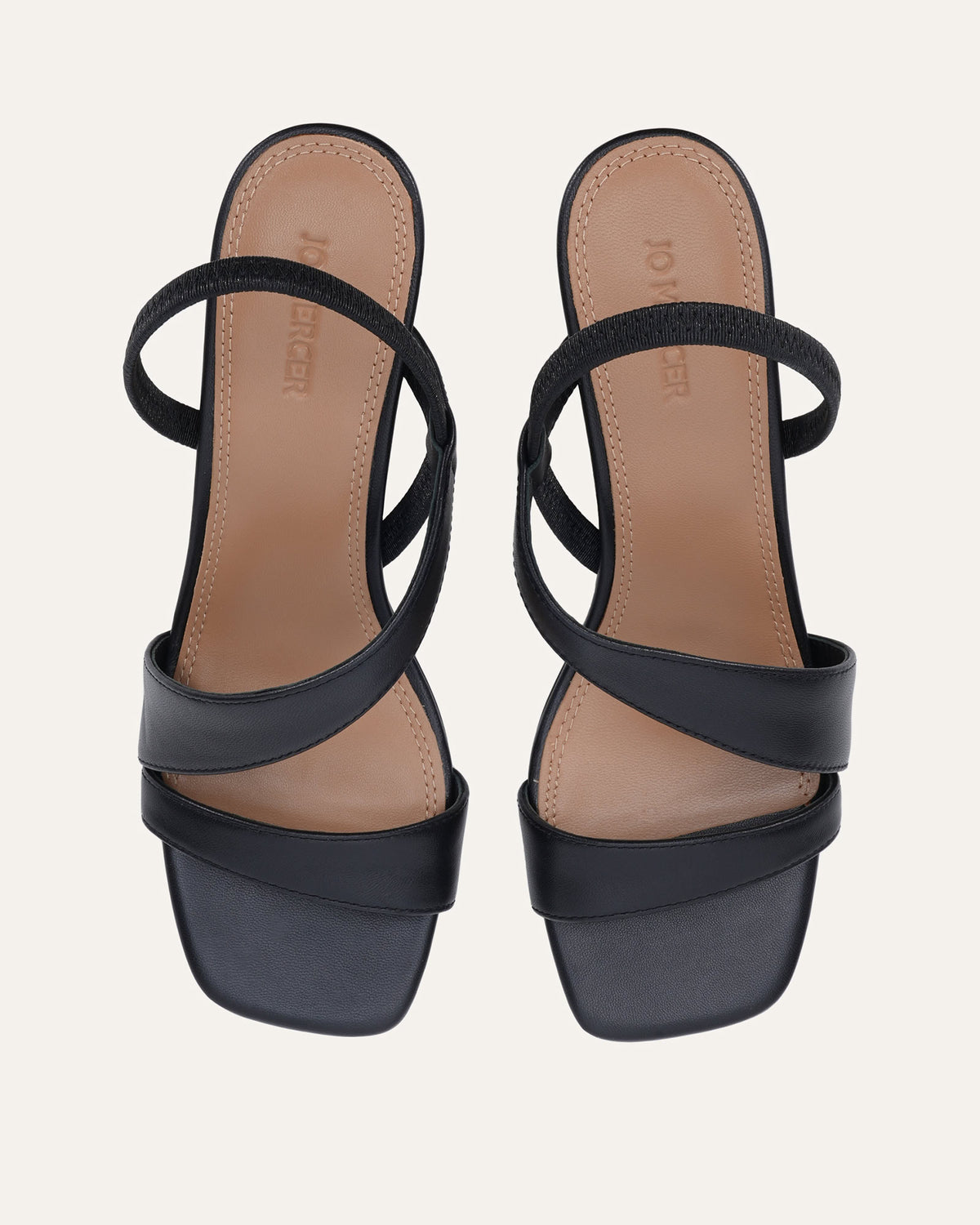 BENITO MID SANDALS BLACK LEATHER