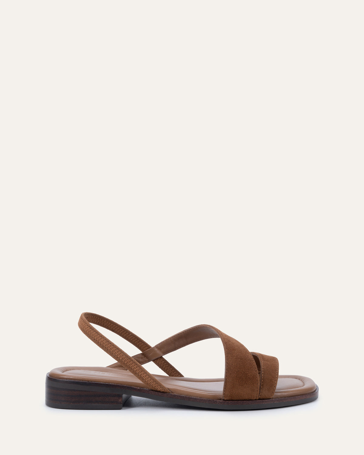 BENNIE FLAT SANDALS CINNAMON SUEDE