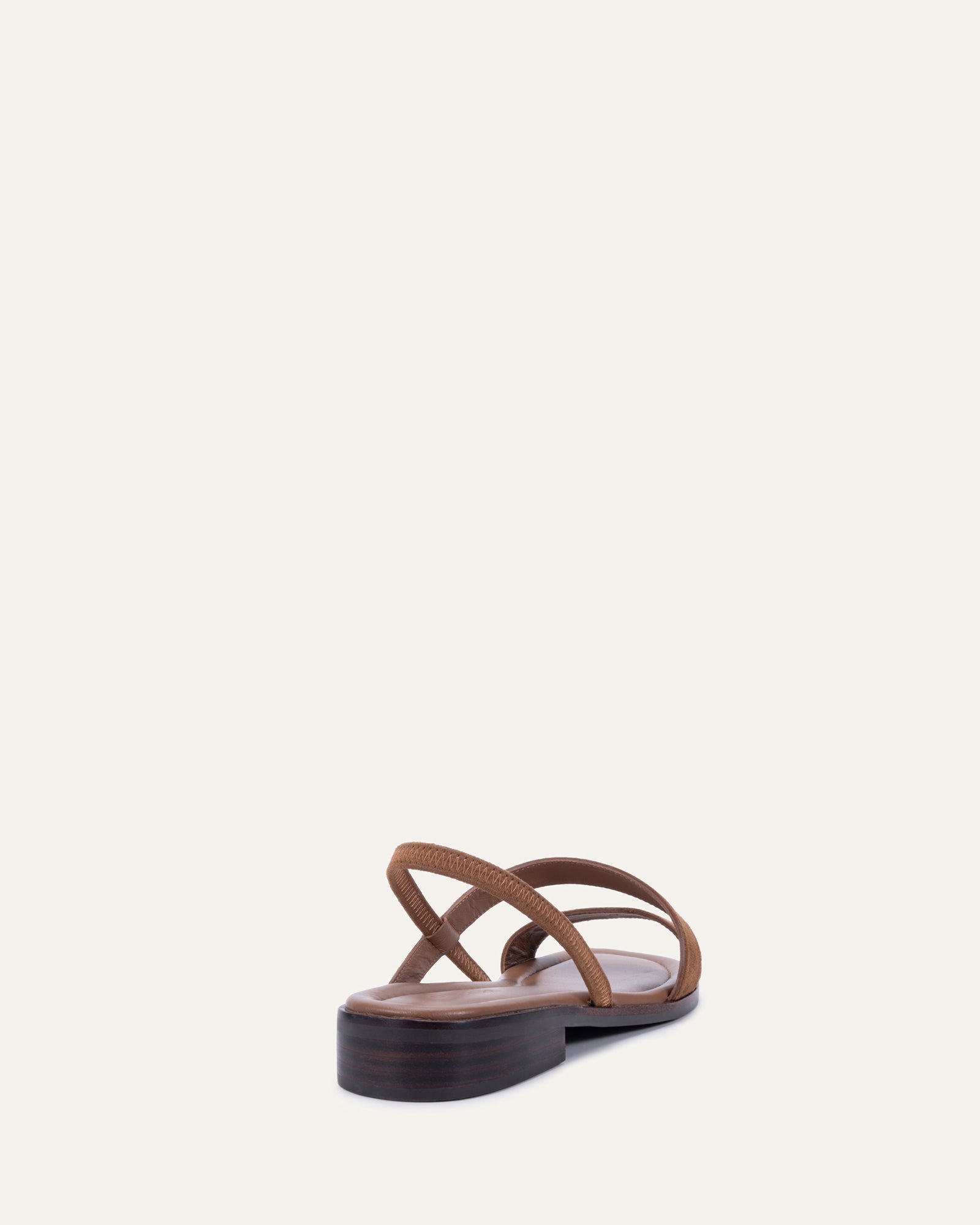 BENNIE FLAT SANDALS CINNAMON SUEDE image