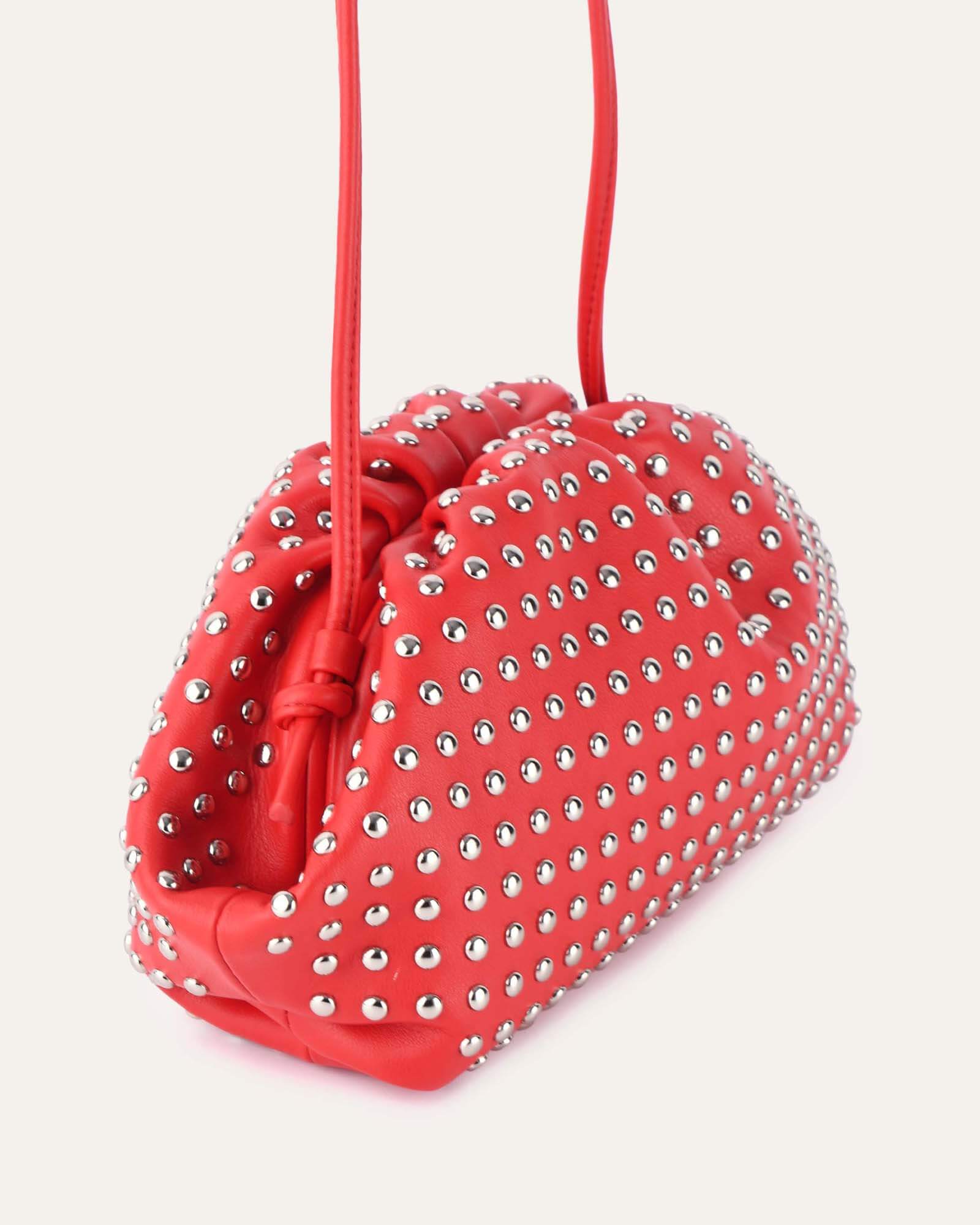 BILLIE CROSS BODY BAG RED LEATHER Jo Mercer