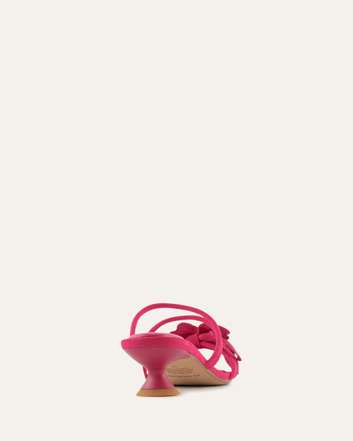 BLAZE MID HEEL SANDALS FUCHSIA SUEDE