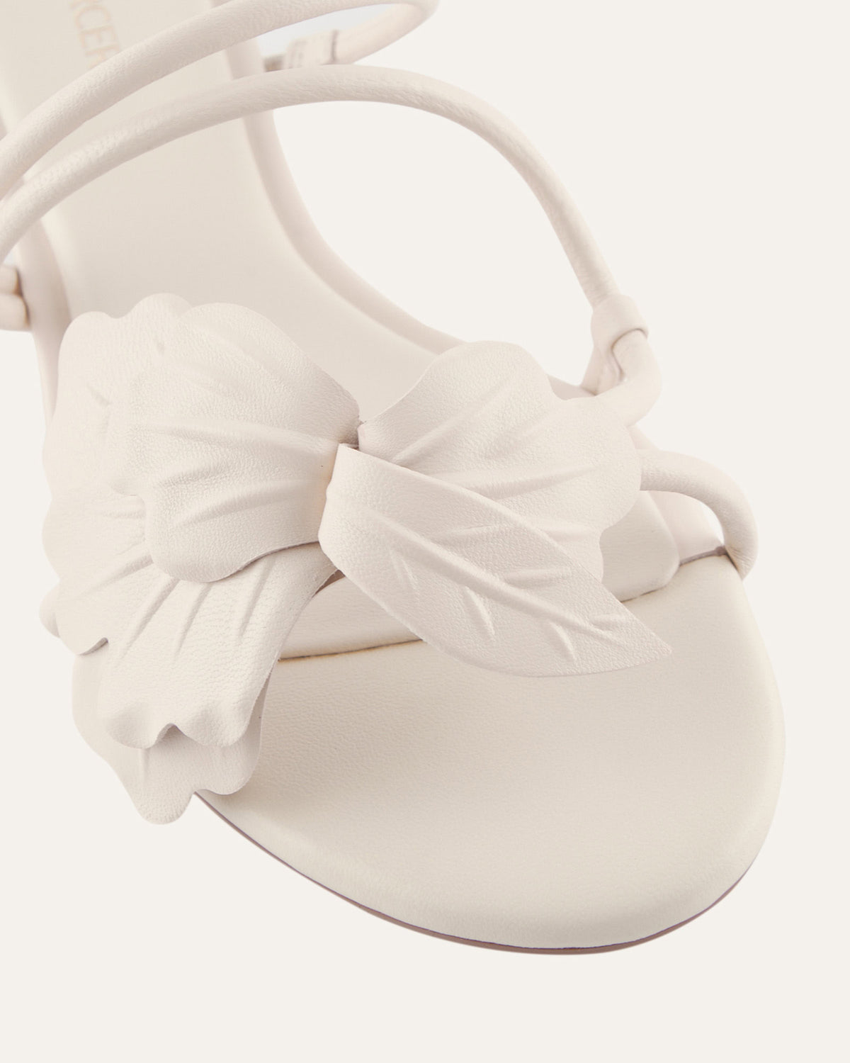 BLAZE MID HEEL SANDALS VANILLA LEATHER