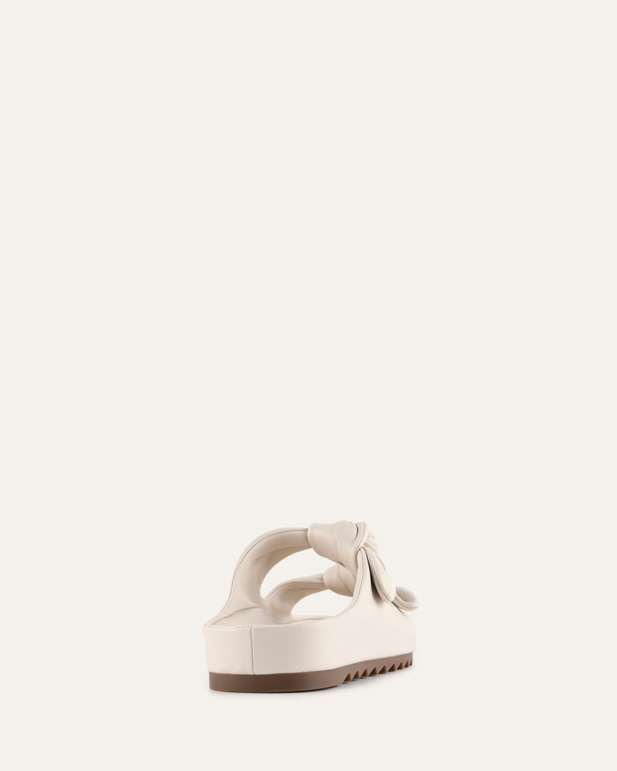 BLOSSOM FLAT SANDALS OFF WHITE LEATHER