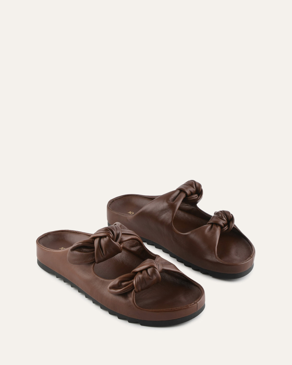 BLOSSOM FLAT SANDALS PECAN LEATHER