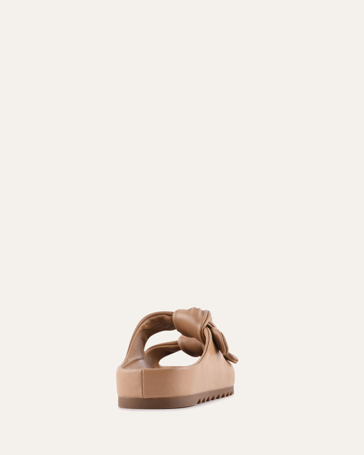 BLOSSOM FLAT SANDALS TAN LEATHER