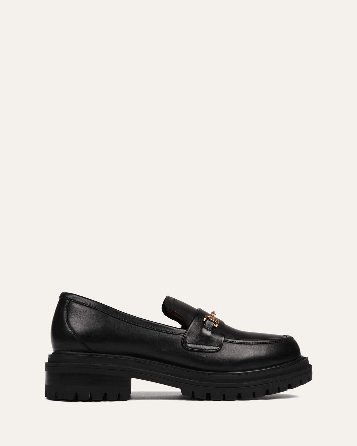 BRIXTON LOAFERS BLACK LEATHER