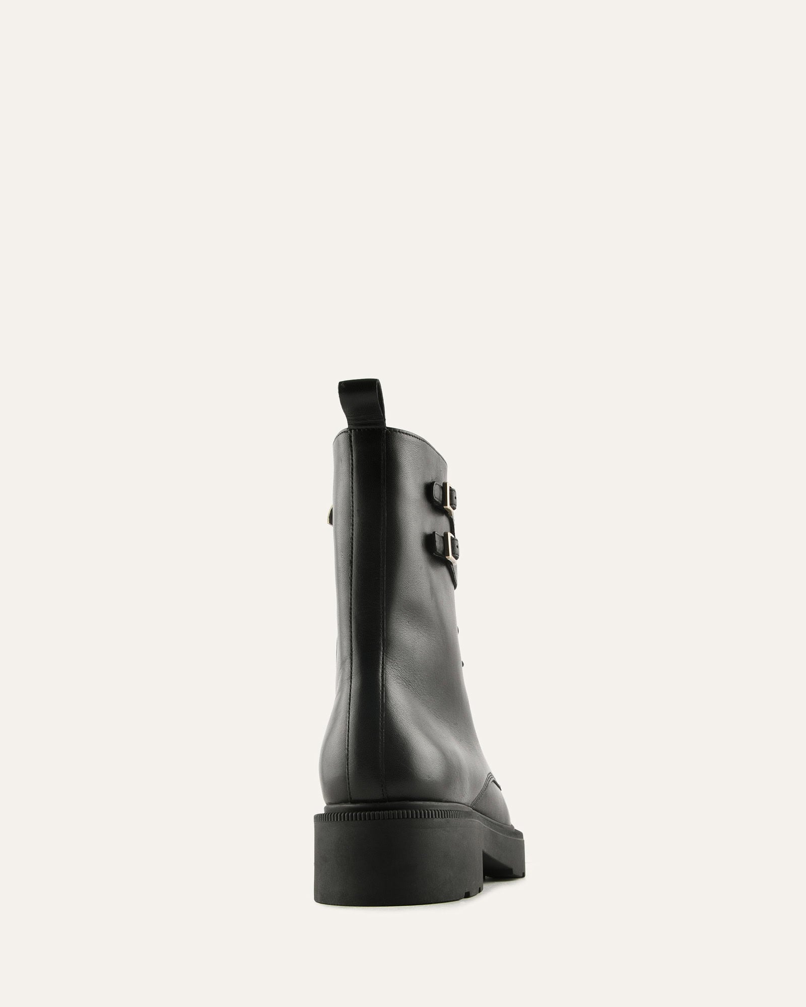 BROOKLYN FLAT ANKLE BOOT BLACK LEATHER image
