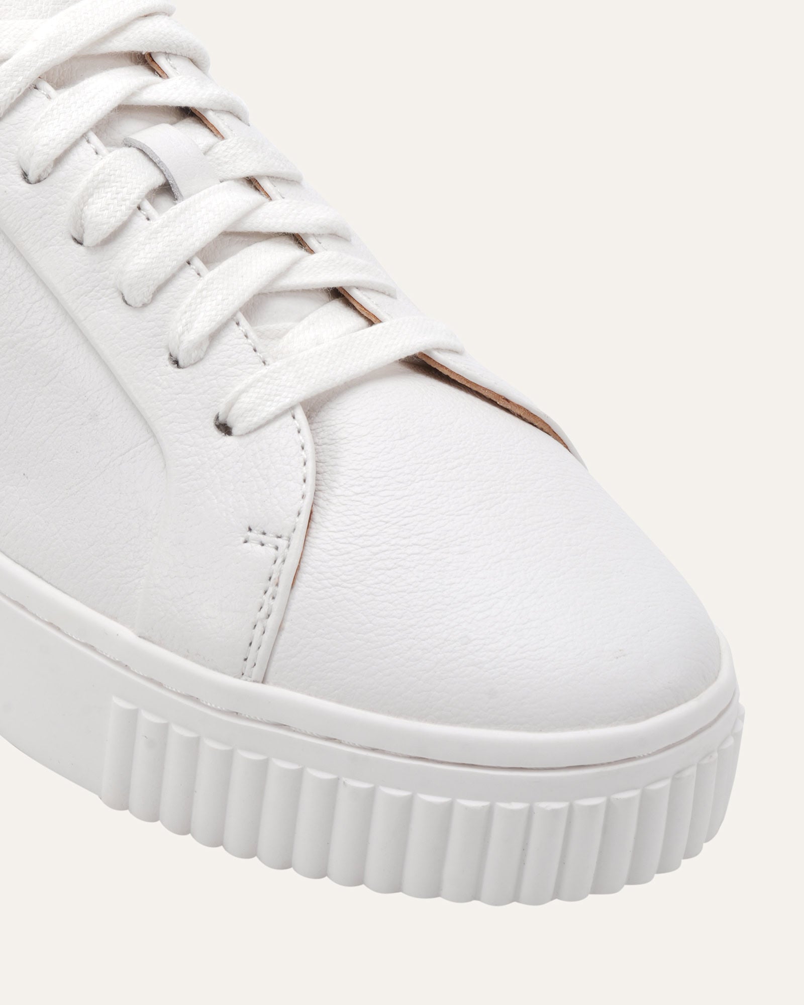 CREST SNEAKERS WHITE LEATHER image