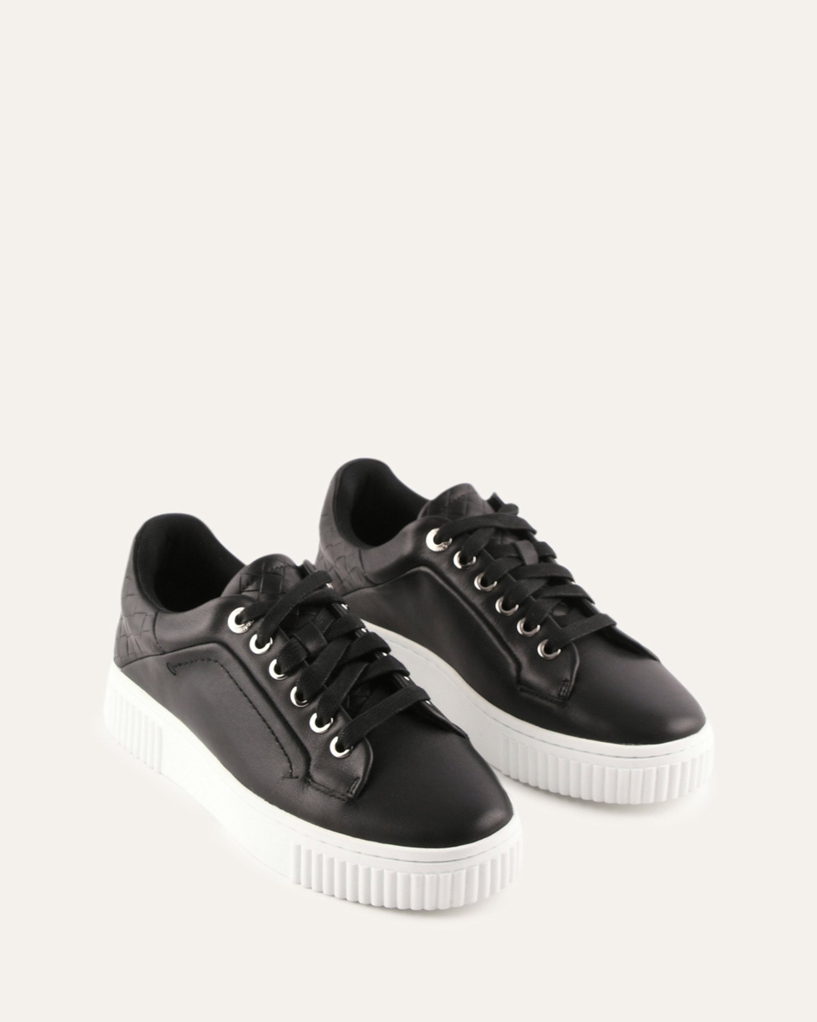 CAMPBELL SNEAKERS BLACK LEATHER image