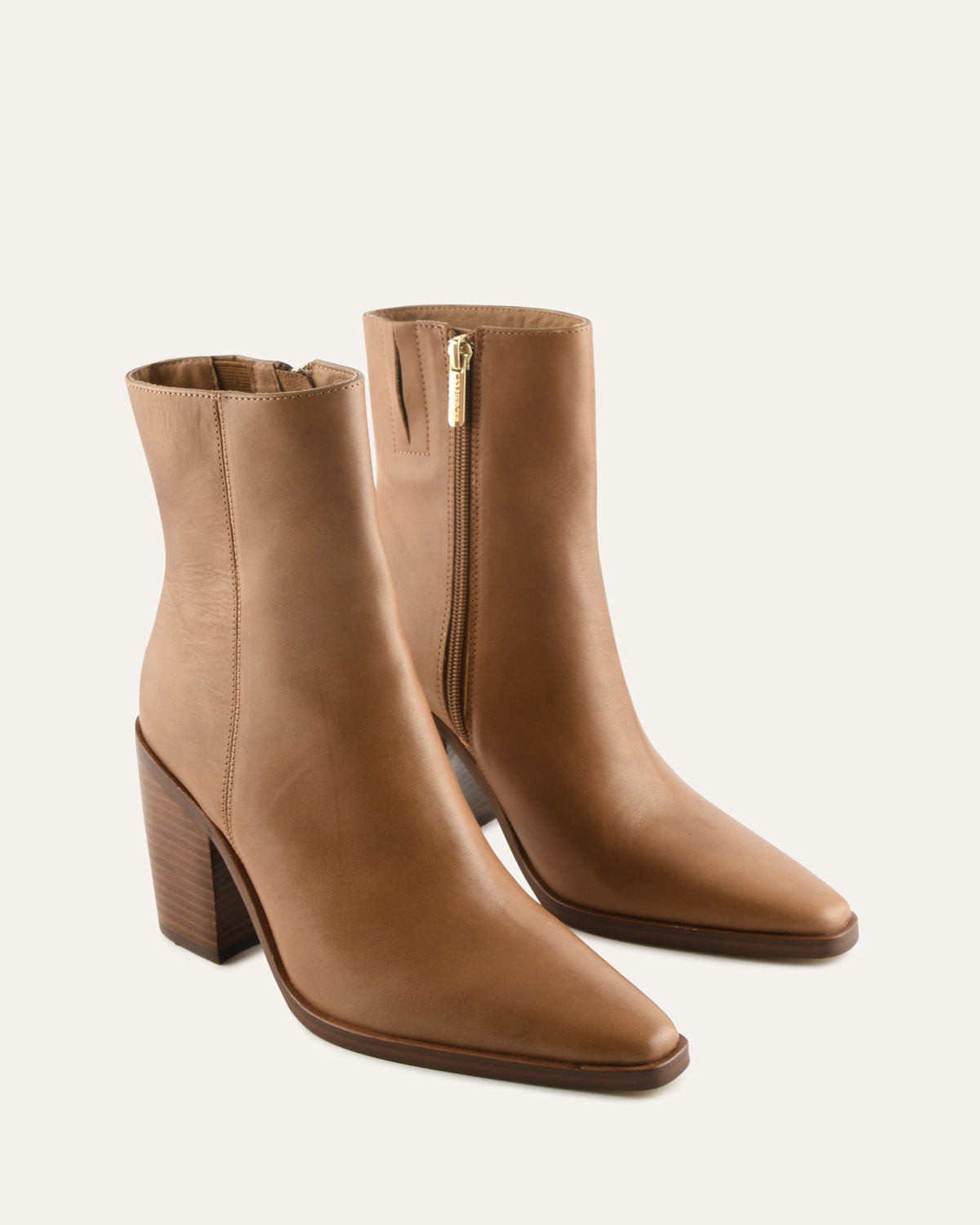 CANNON HIGH ANKLE BOOTS SEPIA LEATHER
