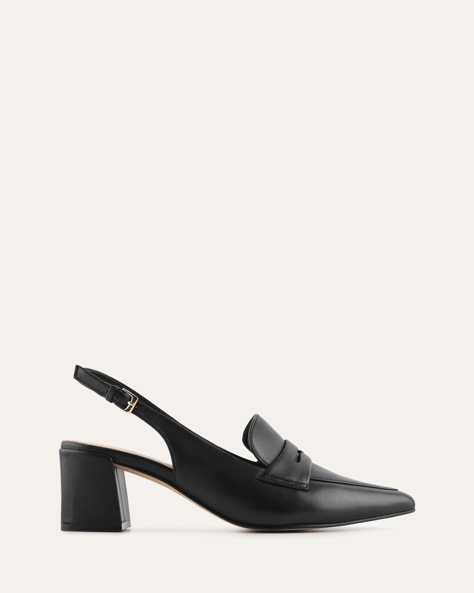 CARLTON LOW HEELS BLACK LEATHER image