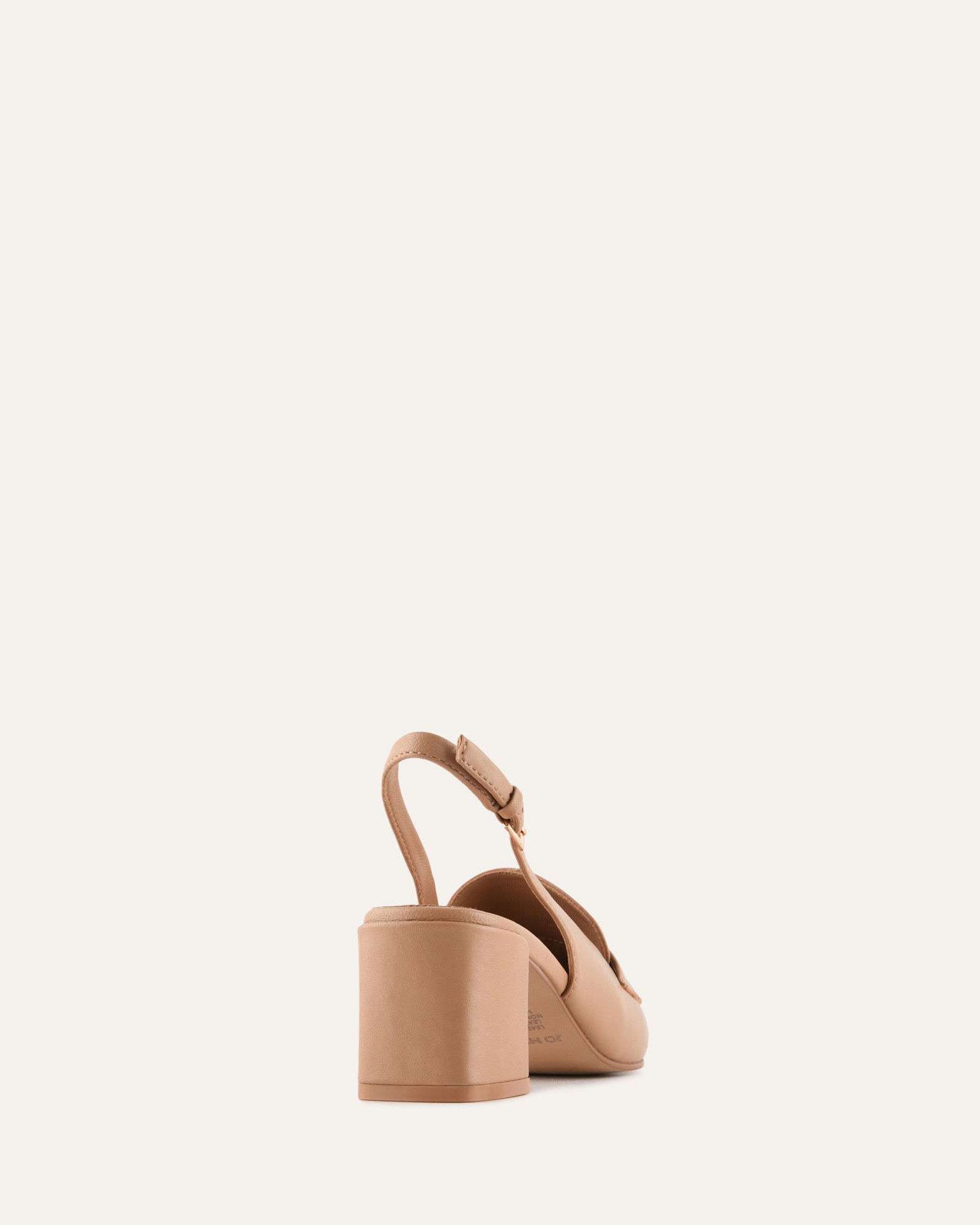 CARLTON LOW HEELS TAN LEATHER image