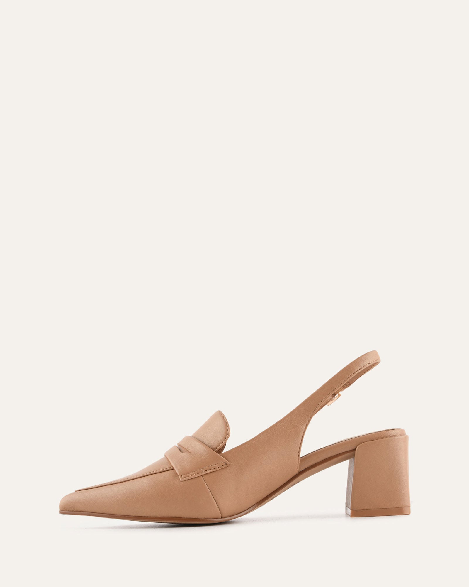 CARLTON LOW HEELS TAN LEATHER image