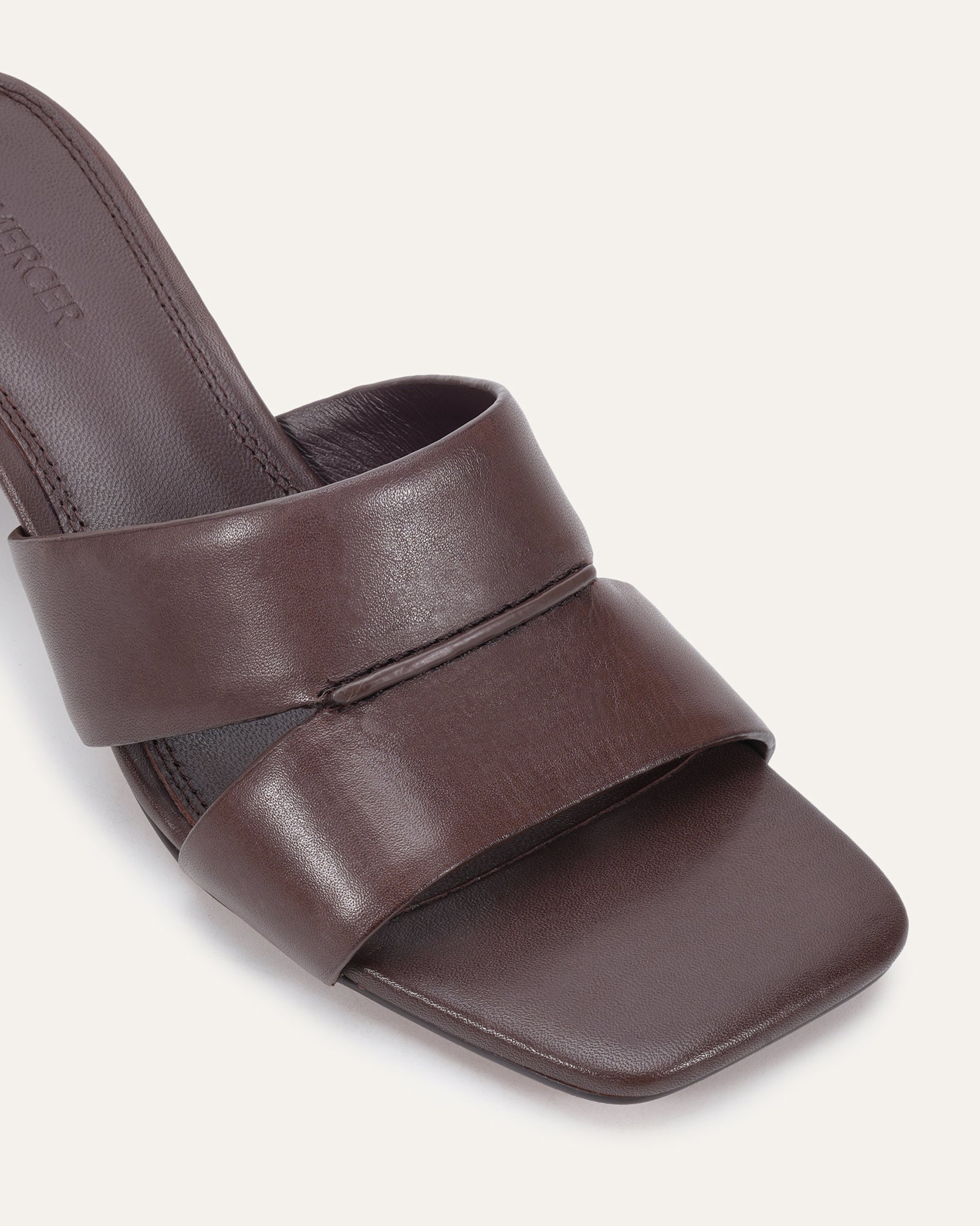 CARREE MID SANDALS CHOCOLATE LEATHER image