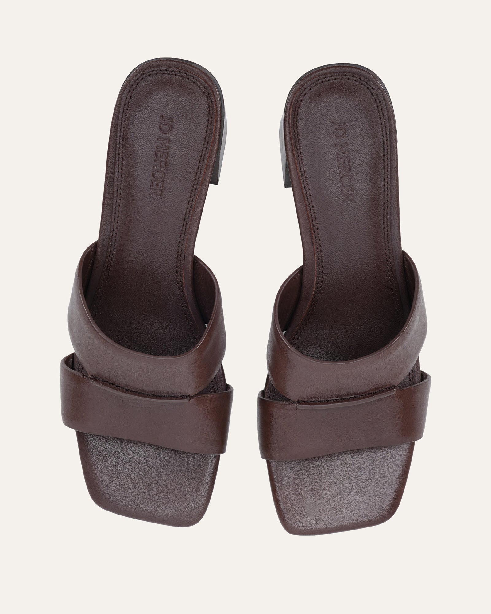 CARREE MID SANDALS CHOCOLATE LEATHER image