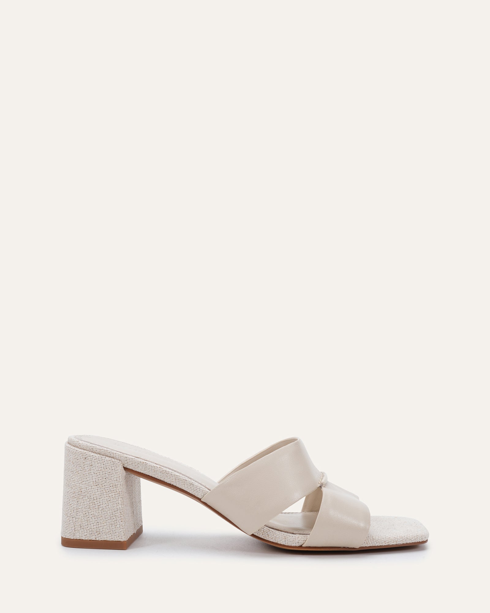 CARREE MID SANDALS NATURAL LINEN image