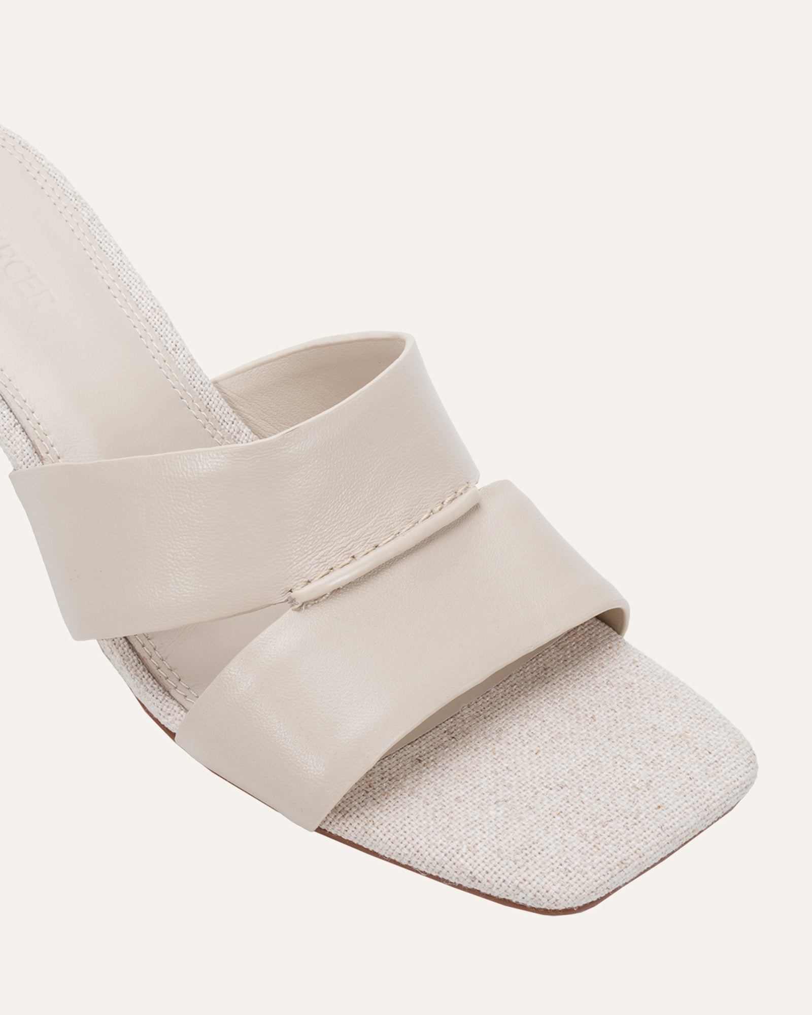 CARREE MID SANDALS NATURAL LINEN image
