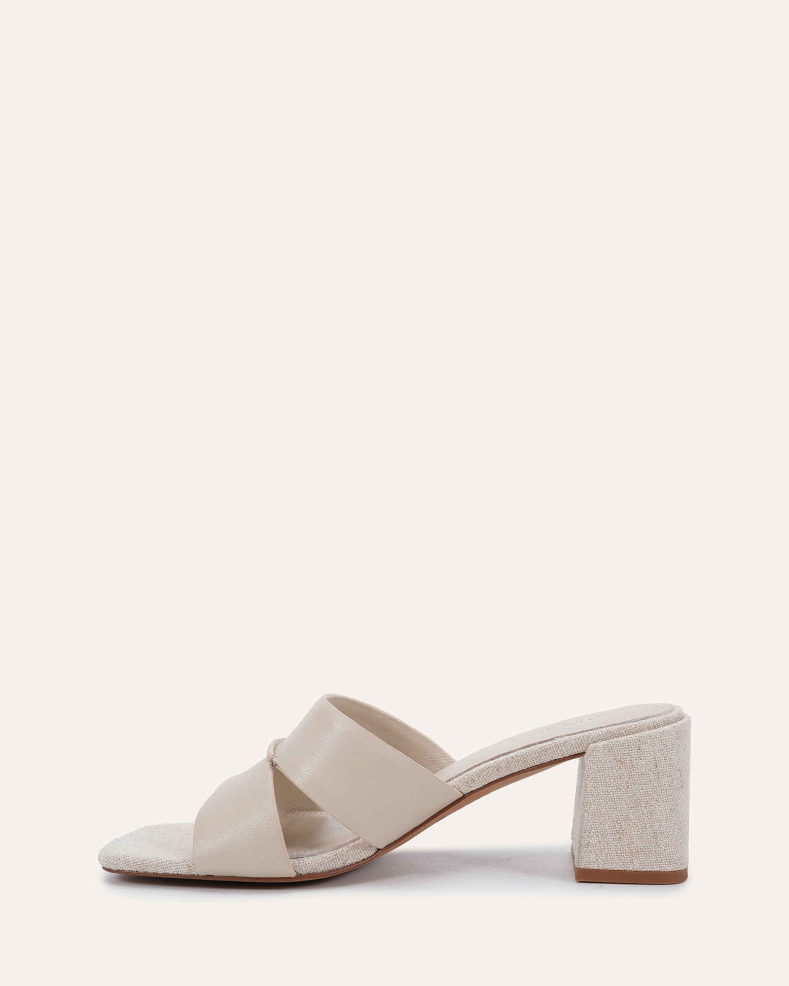 CARREE MID SANDALS NATURAL LINEN image