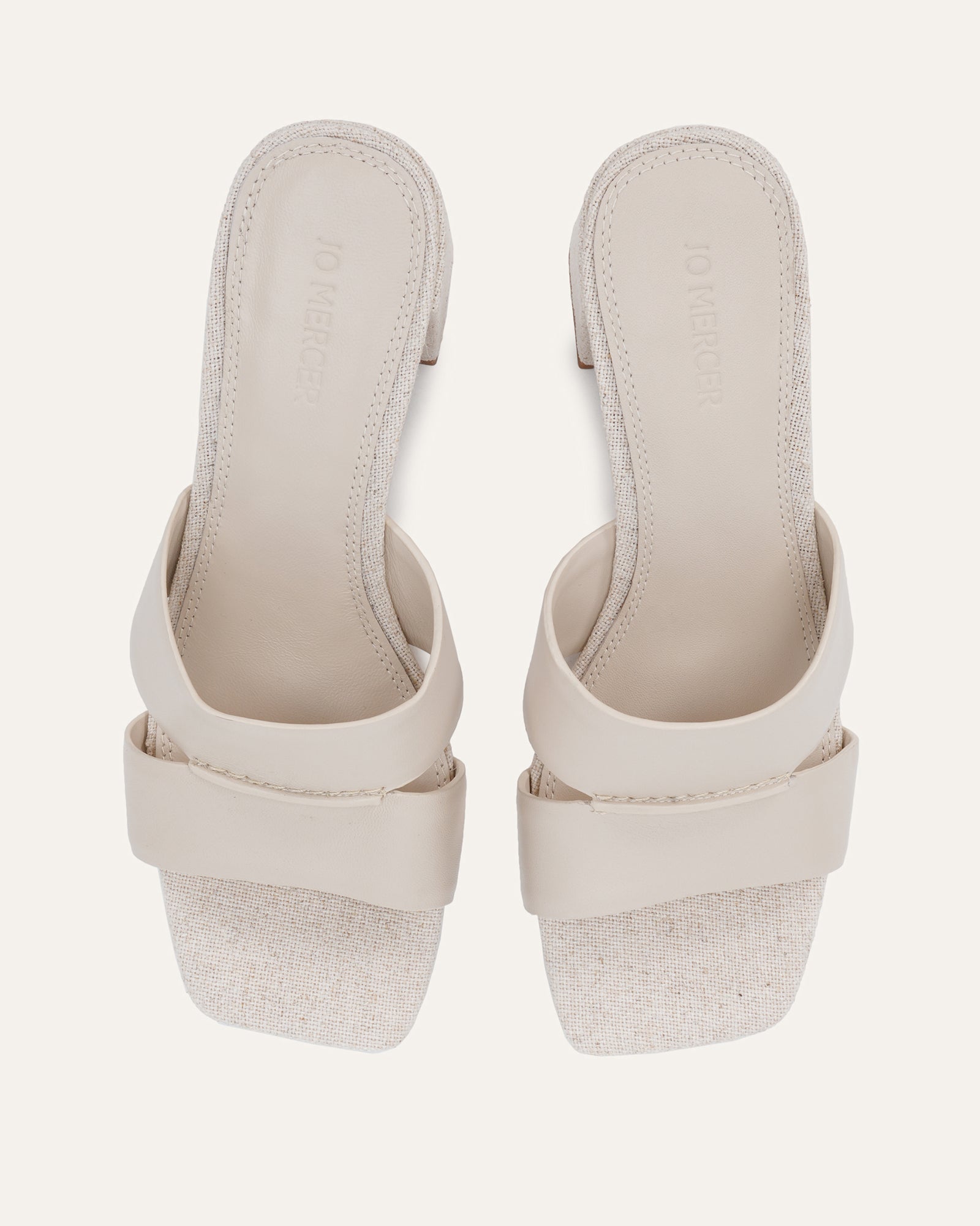 CARREE MID SANDALS NATURAL LINEN image