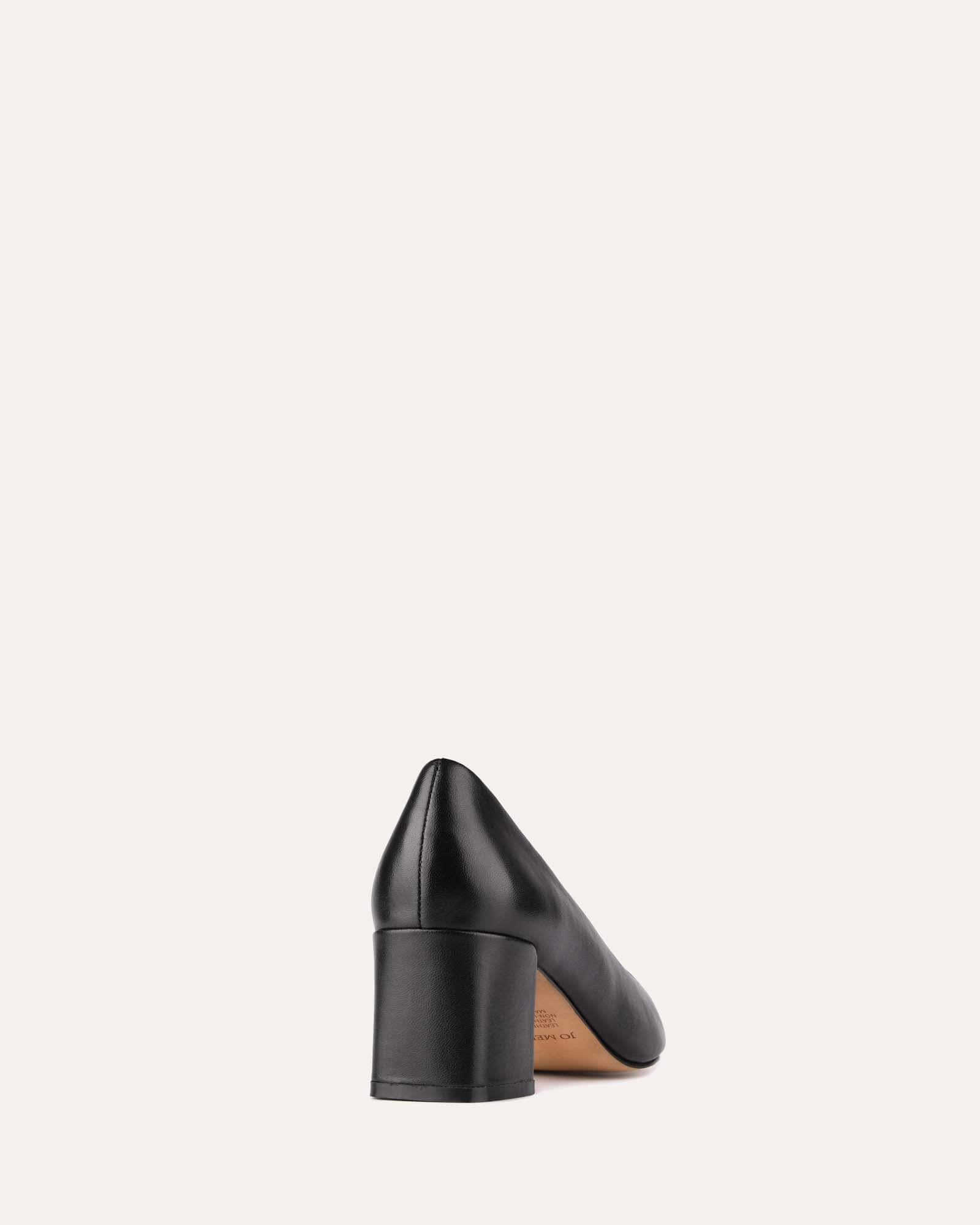 CARRINGTON LOW HEELS BLACK LEATHER image