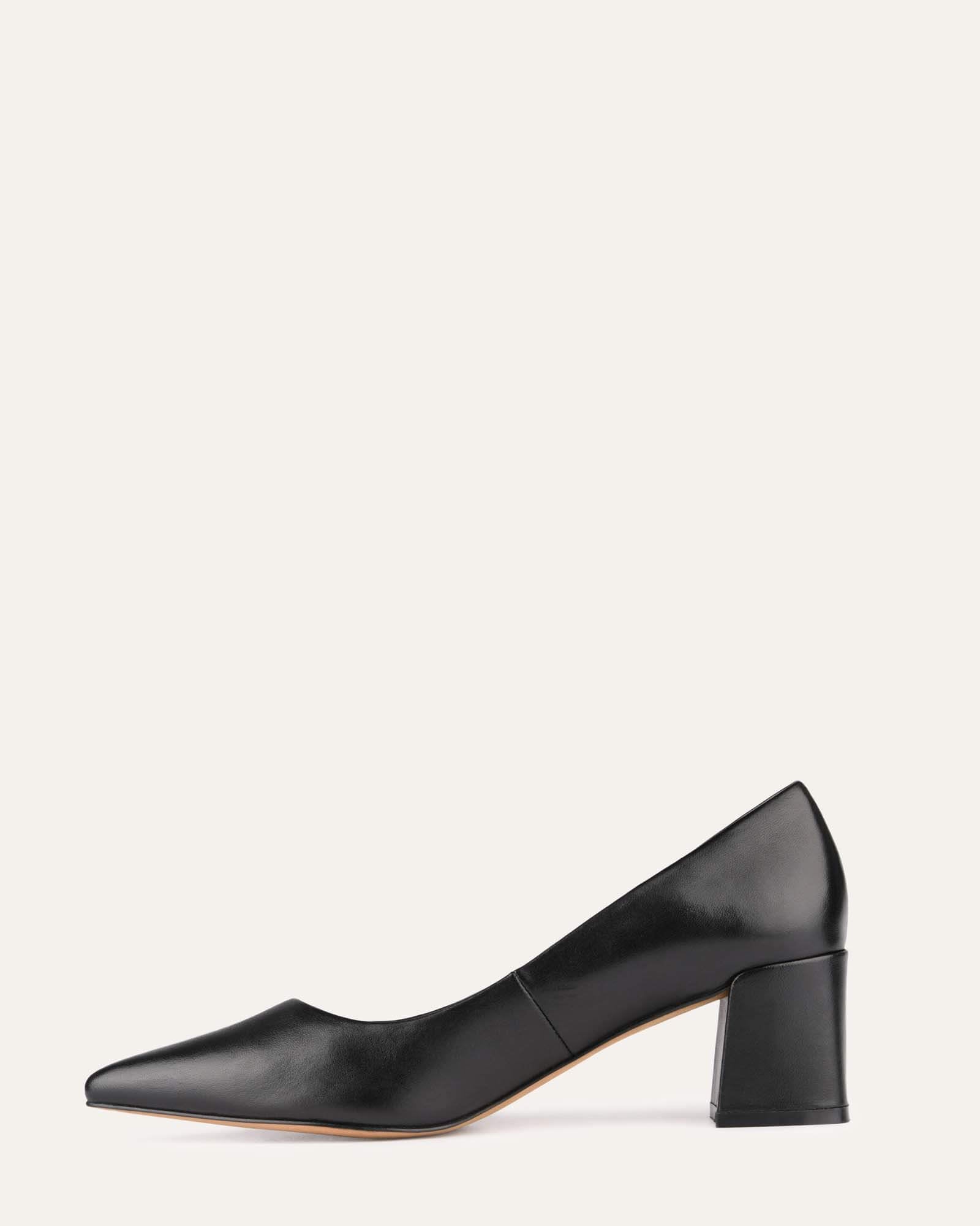 CARRINGTON LOW HEELS BLACK LEATHER image