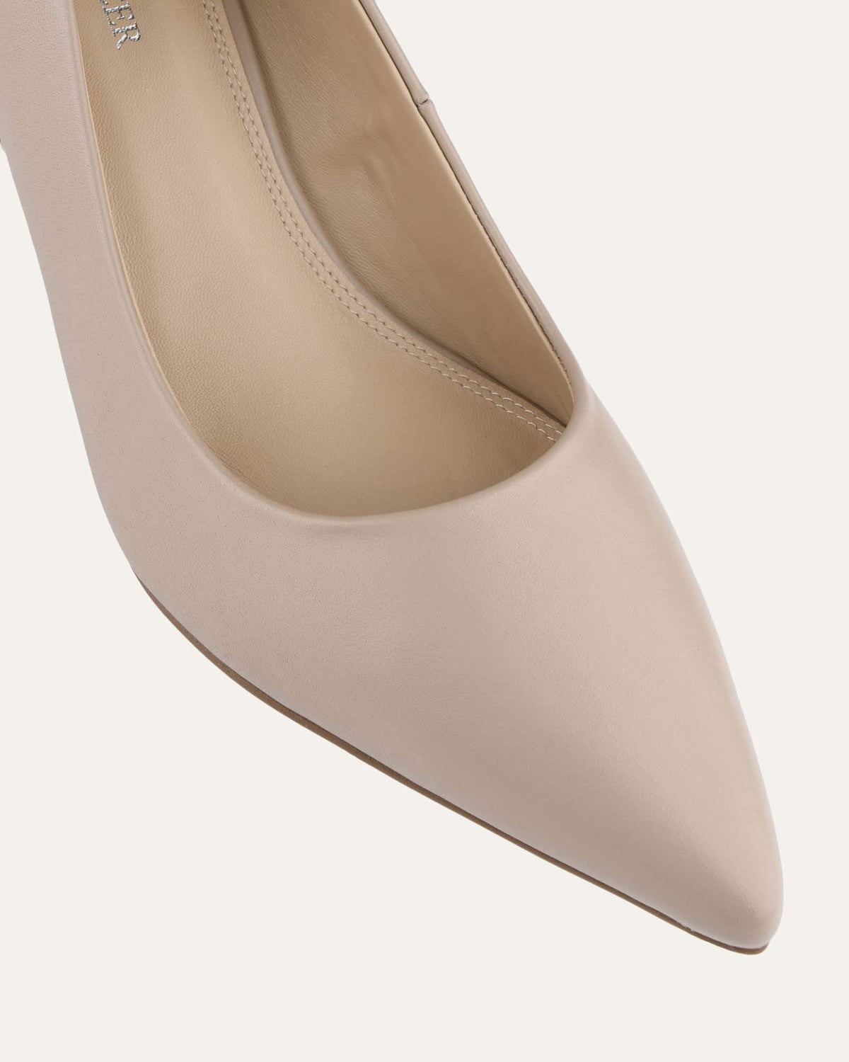CARRINGTON LOW HEELS TAUPE LEATHER