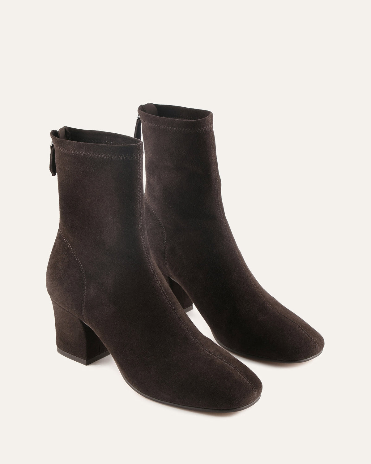 CARVE MID ANKLE BOOTS BITTER CHOC SUEDE