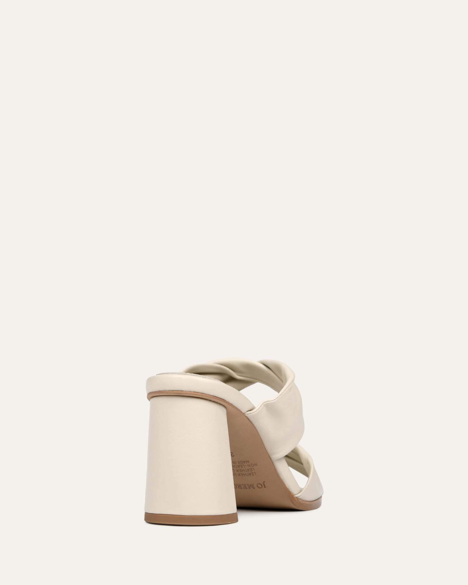 CAYLIE HIGH HEEL SANDALS BONE LEATHER image